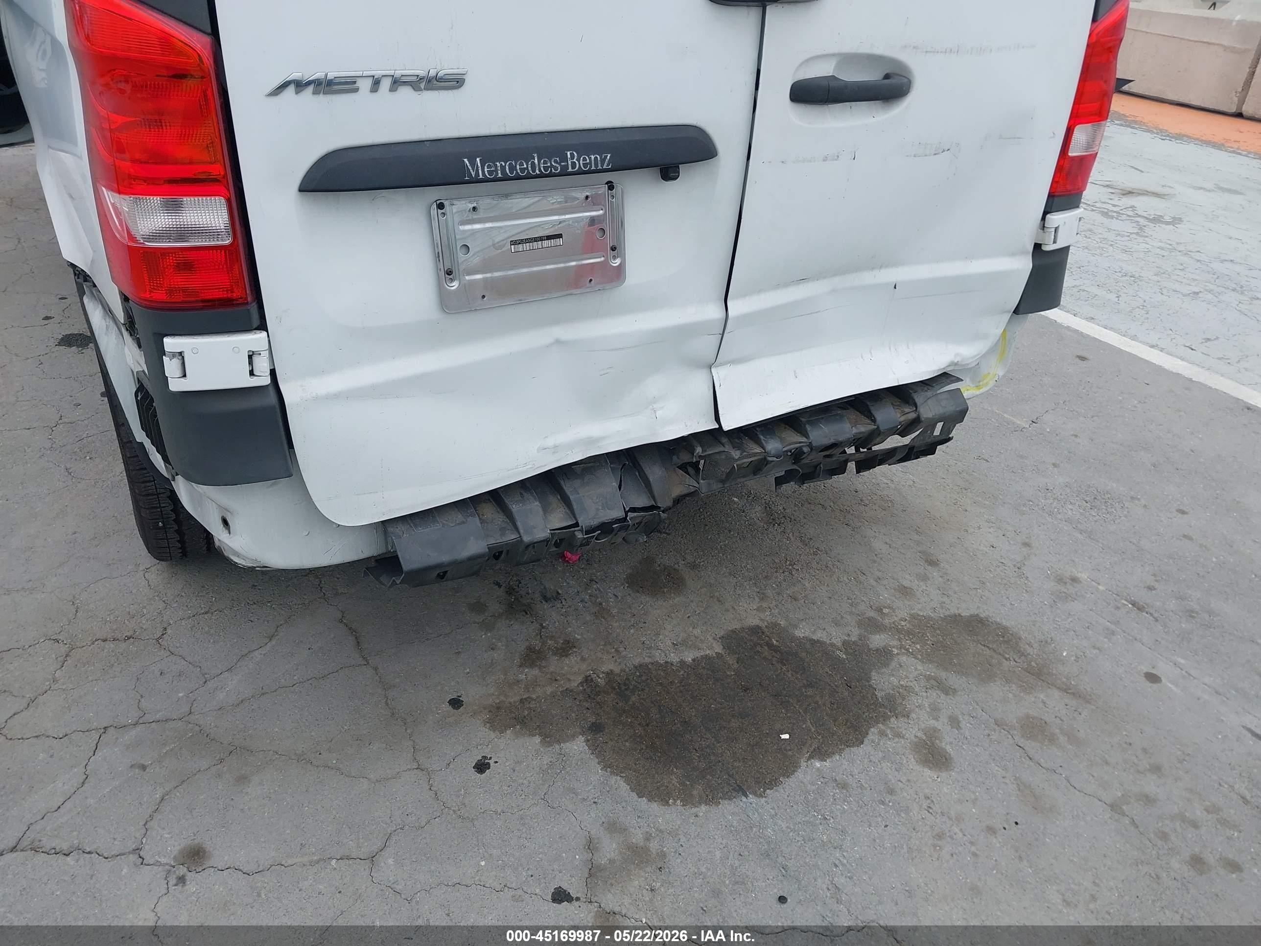 2016 Mercedes-benz Metris   White vin: WD3PG2EA5G3100198