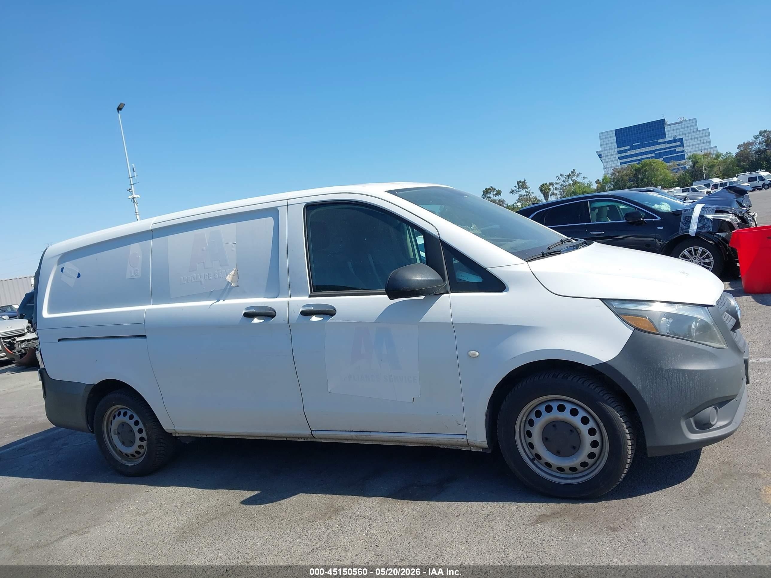 2016 Mercedes-benz Metris   White vin: WD3PG2EA6G3160359
