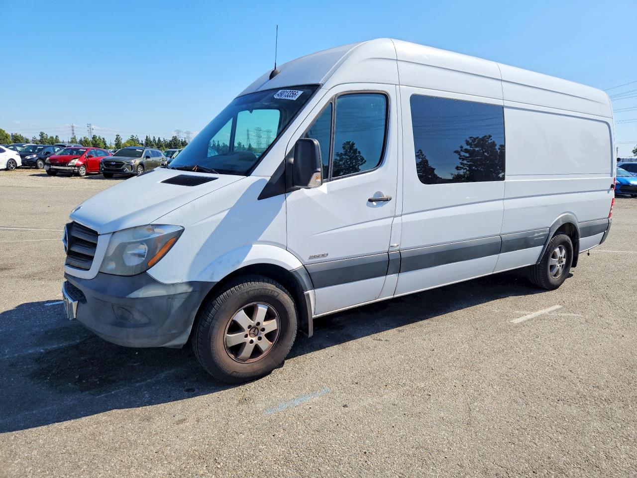 2014 Mercedes-benz Sprinter 2500 White vin: WD4PE8CC9E5859124