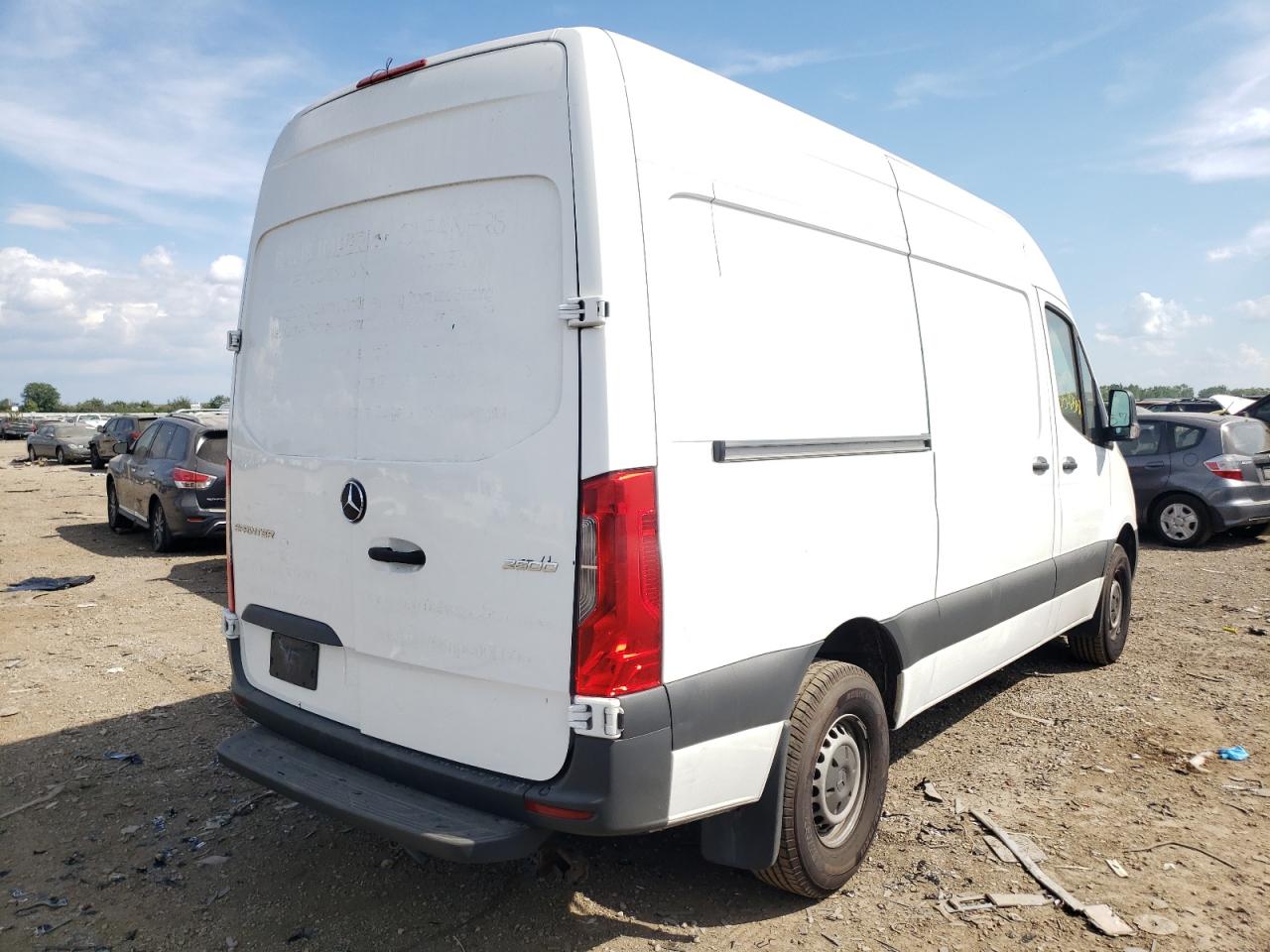 2019 Mercedes-benz Sprinter 2500/3500 White vin: WD4PF0CD3KP026104