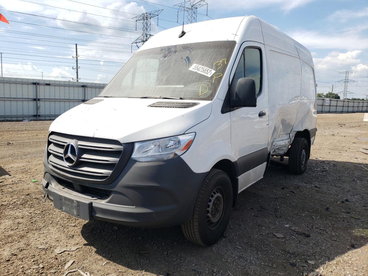2019 Mercedes-benz Sprinter 2500/3500 White vin: WD4PF0CD3KP026104