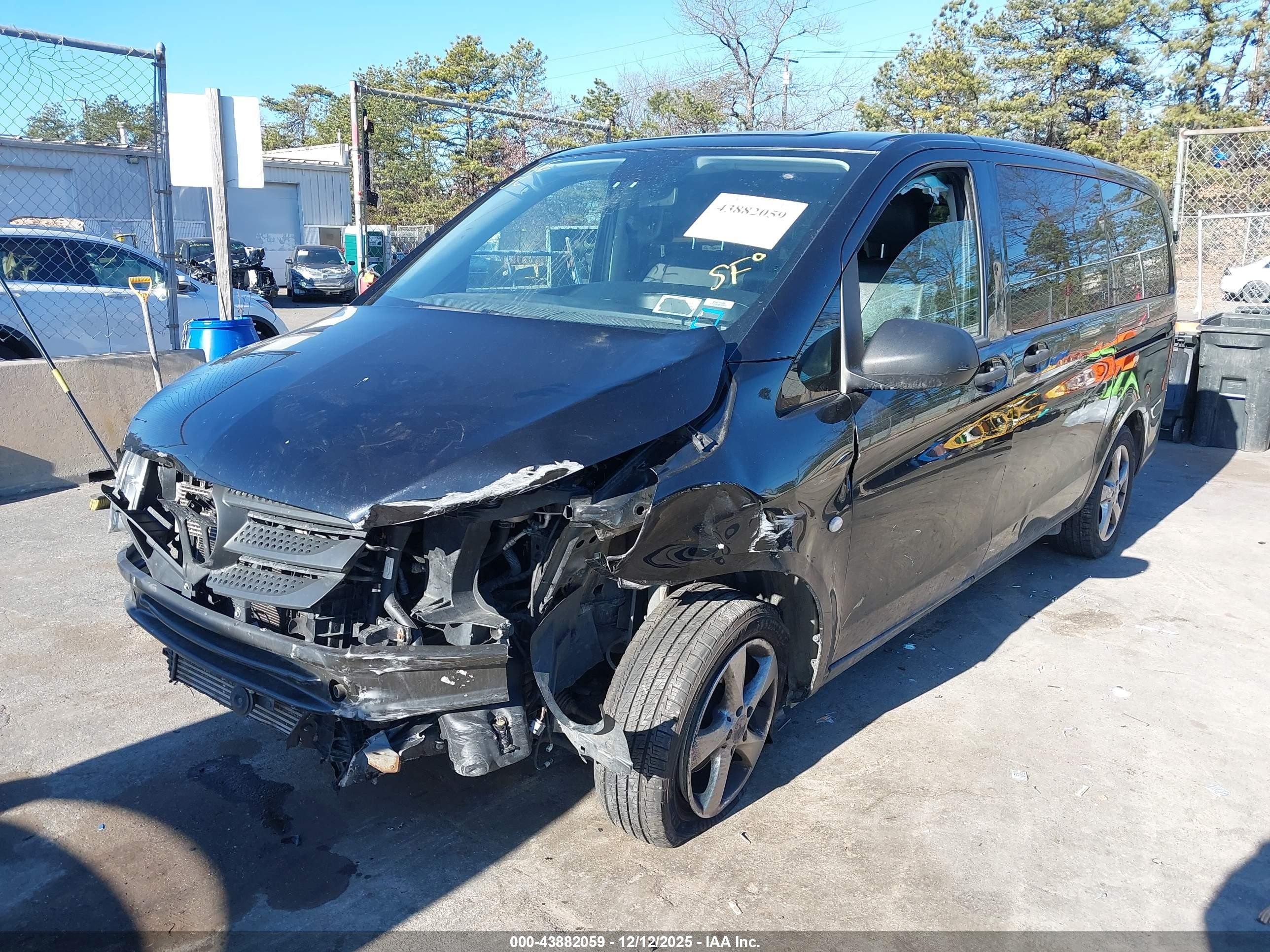 2017 Mercedes-benz Metris Black vin: WD4PG2EE0H3266404
