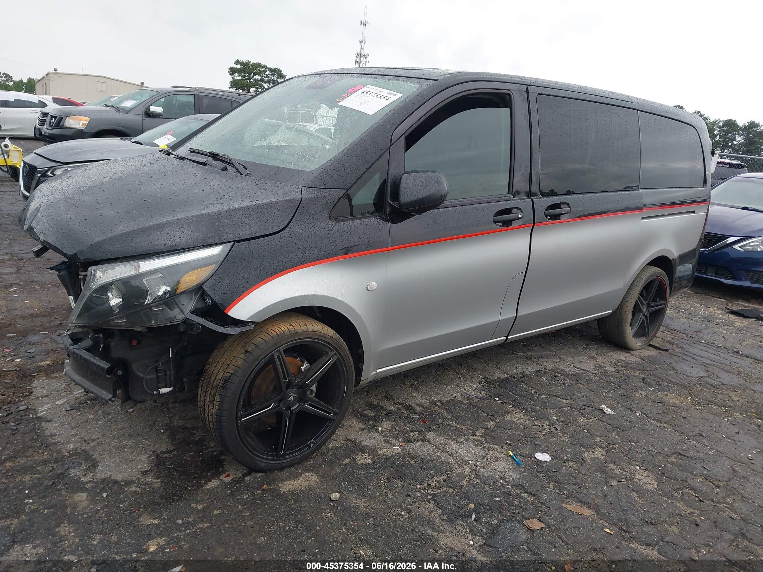2017 Mercedes-benz Metris Black vin: WD4PG2EEXH3305502