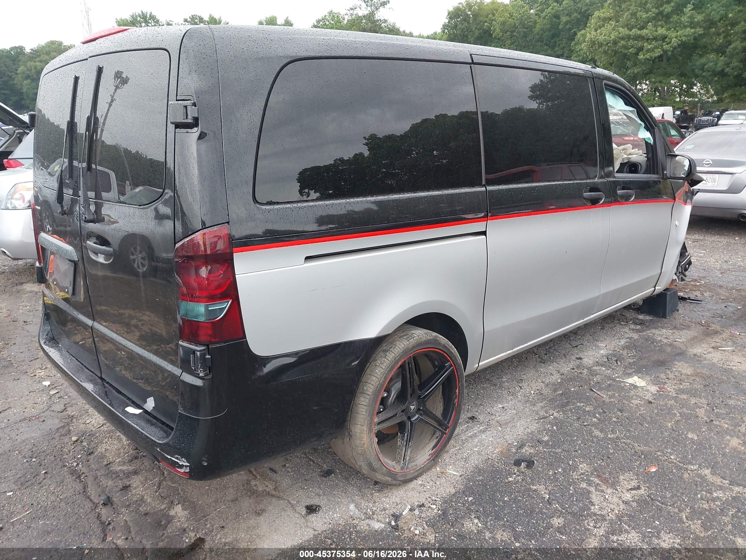 2017 Mercedes-benz Metris Black vin: WD4PG2EEXH3305502