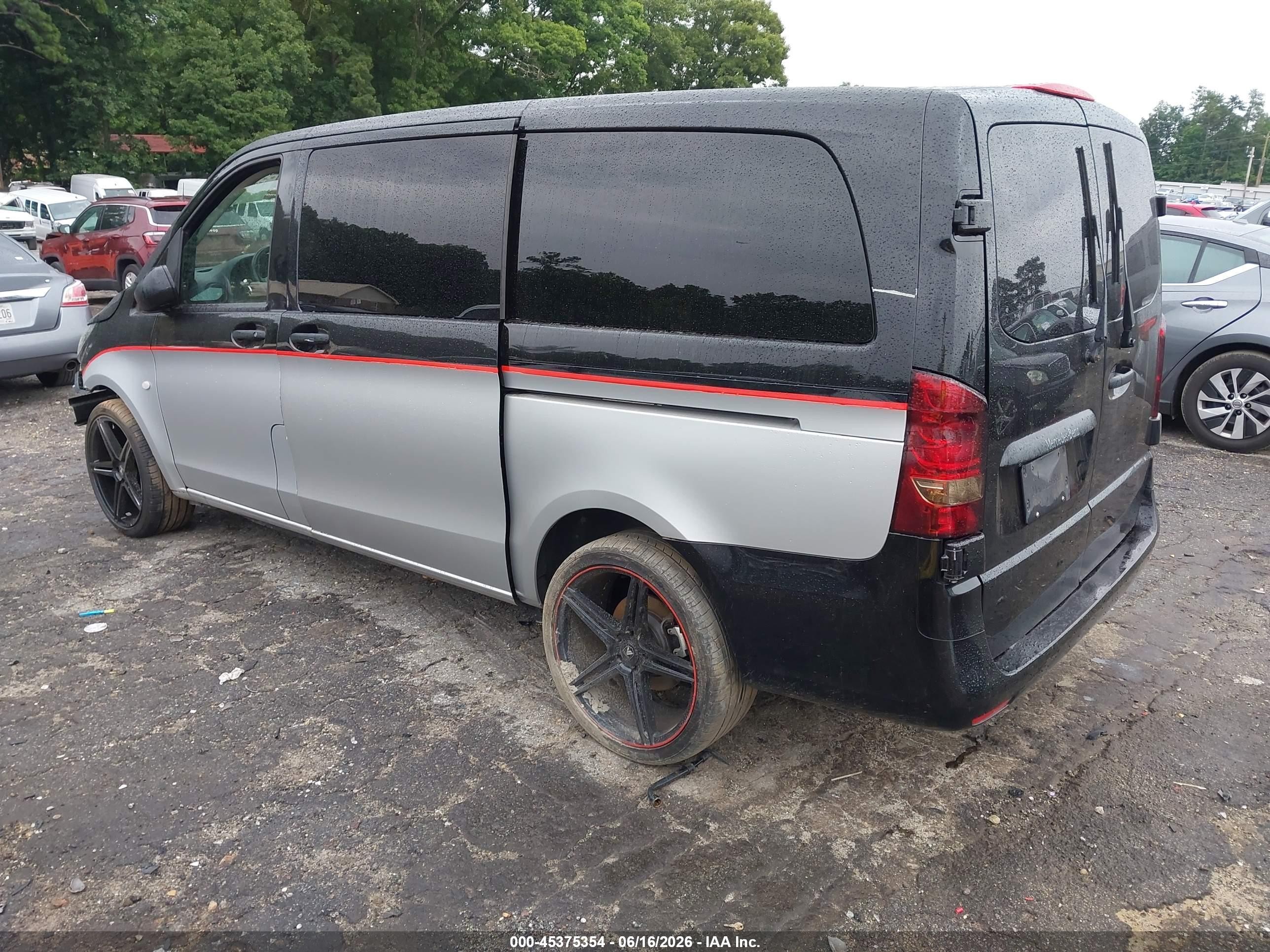2017 Mercedes-benz Metris Black vin: WD4PG2EEXH3305502