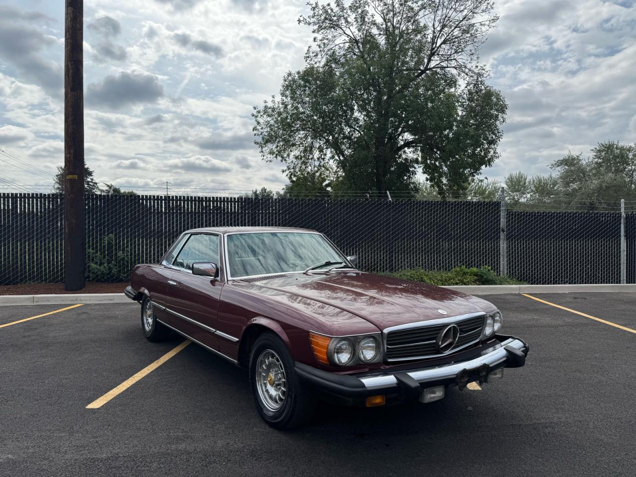 1980 Mercedes-benz 450 Slc Burgundy vin: WDB10702412030205