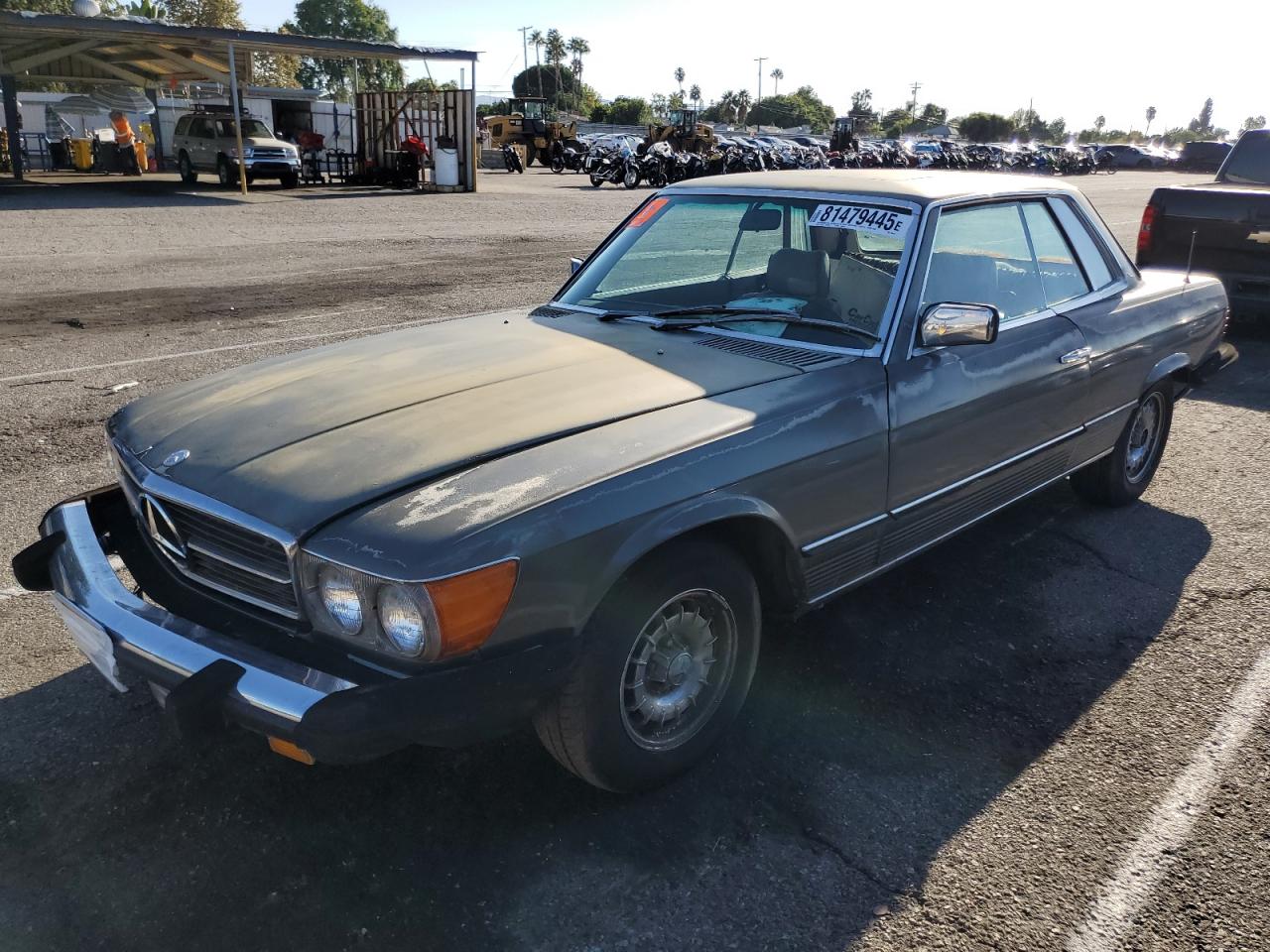 1980 Mercedes Benz 450 Slc Gray vin: WDB10702412030912