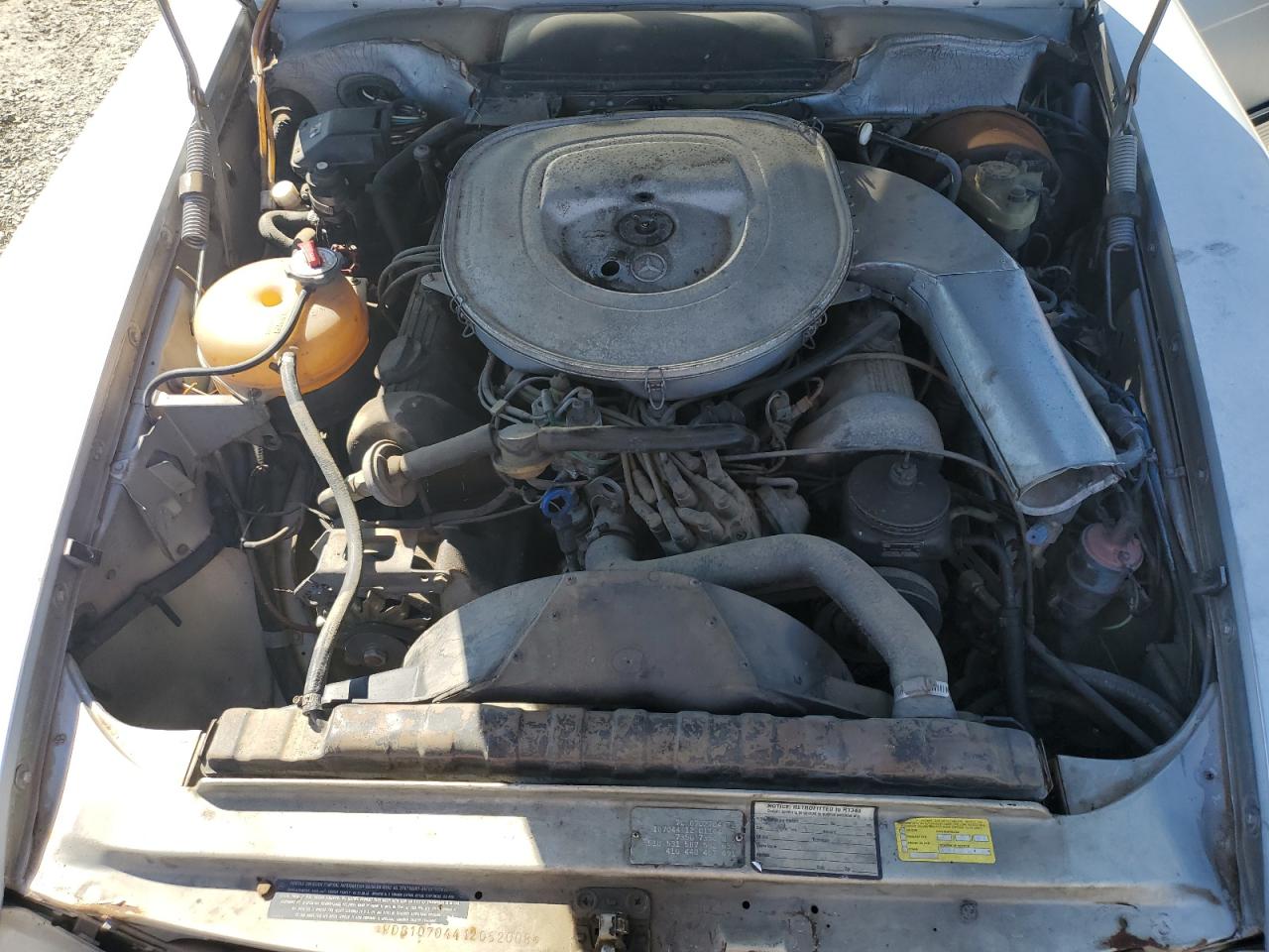 1980 Mercedes Benz 450 Sl Silver vin: WDB10704412062008