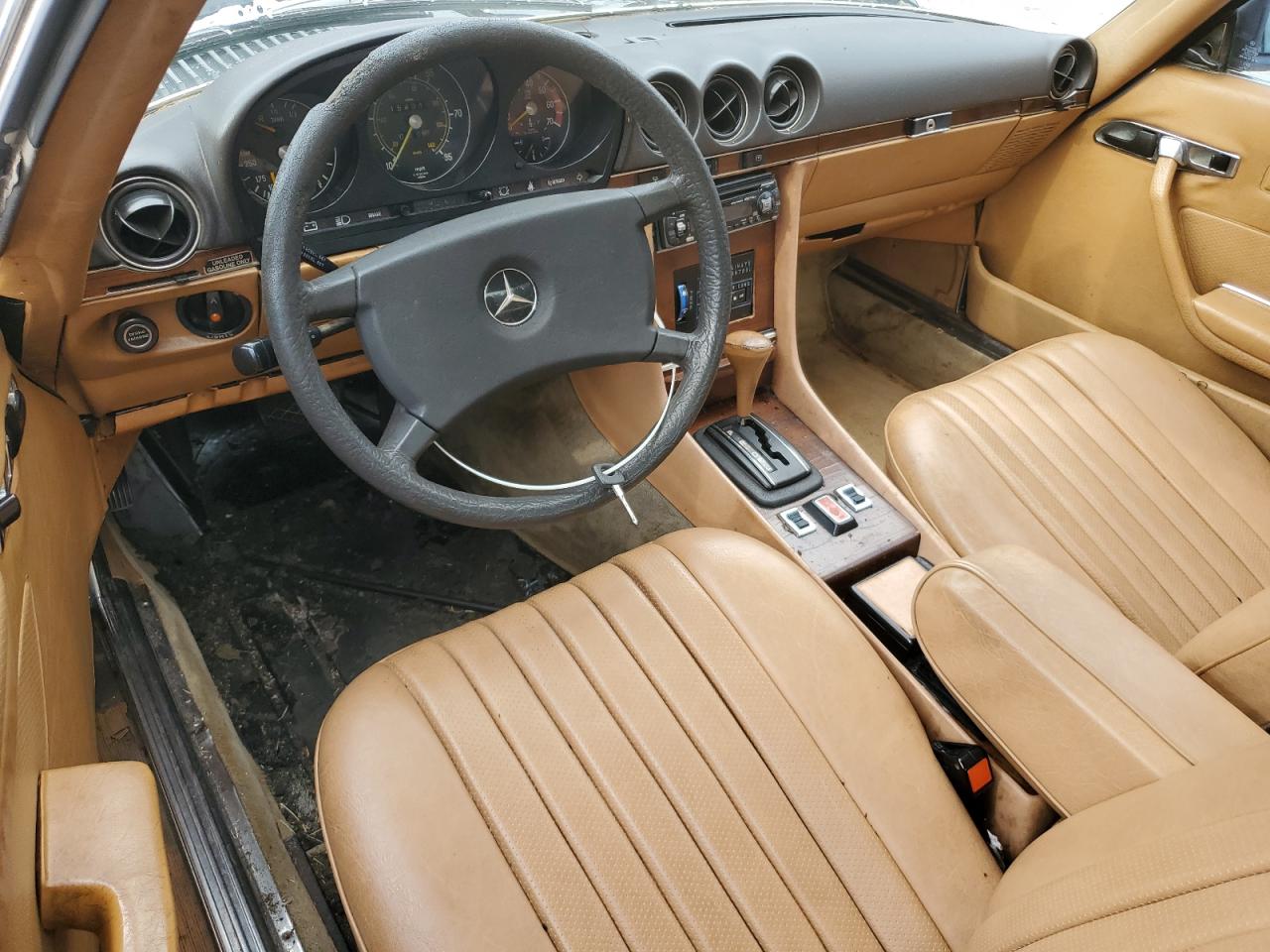 1980 Mercedes Benz 450 Sl Black vin: WDB10704412063016