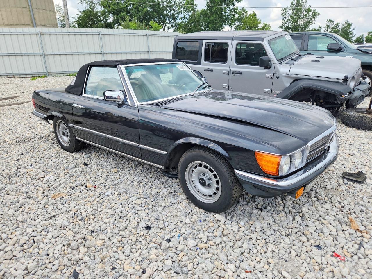 1985 Mercury 380sl Black vin: WDB1070451A024175