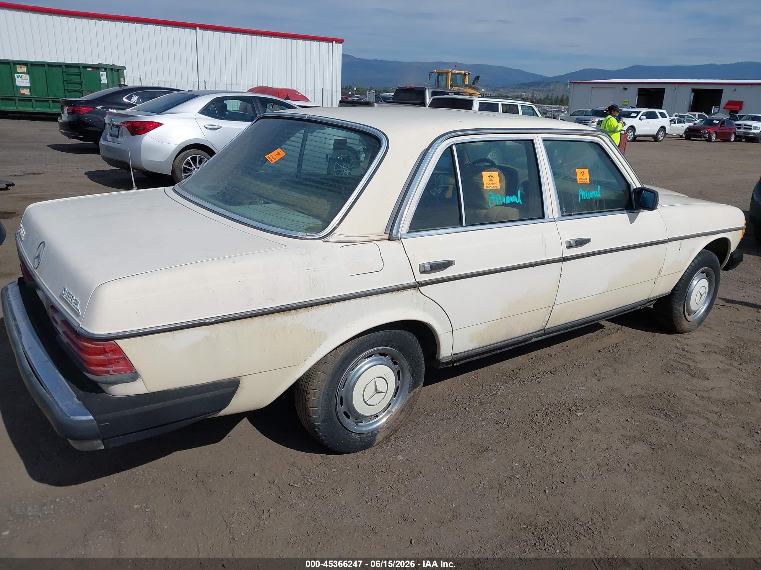 1983 Mercedes-benz 240 D Beige vin: WDBAB23A0DB390329