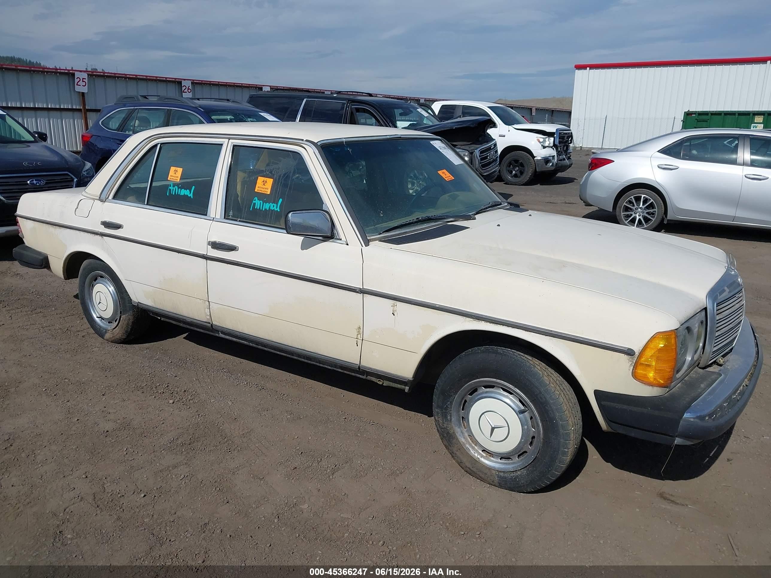 1983 Mercedes-benz 240 D Beige vin: WDBAB23A0DB390329