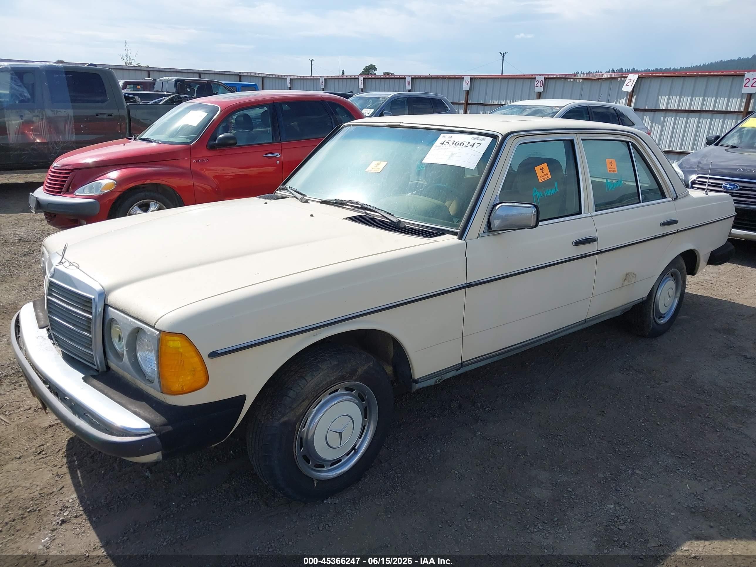 1983 Mercedes-benz 240 D Beige vin: WDBAB23A0DB390329