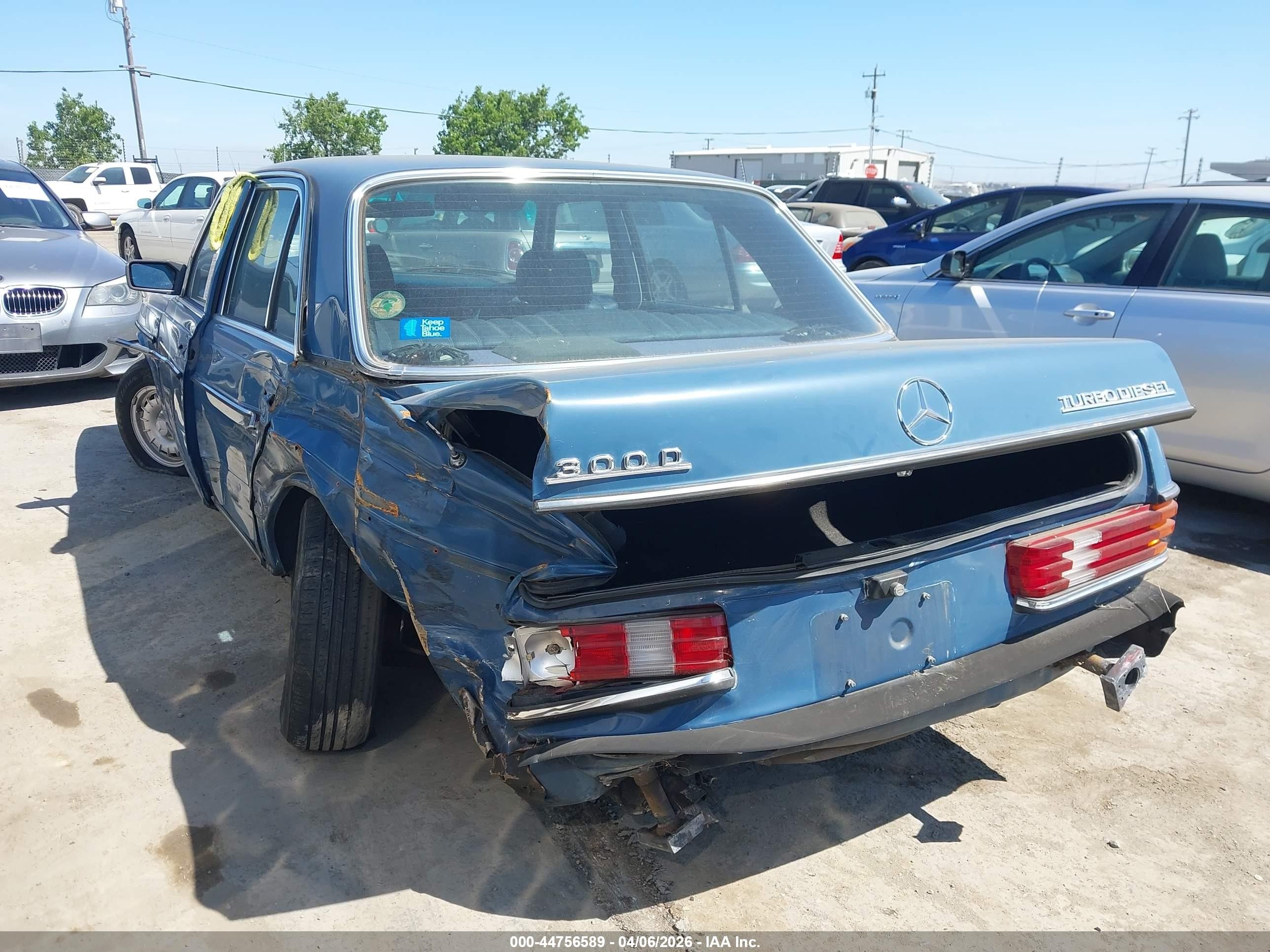 1982 Mercedes-benz 300 Dt Blue vin: WDBAB33A1CB013125