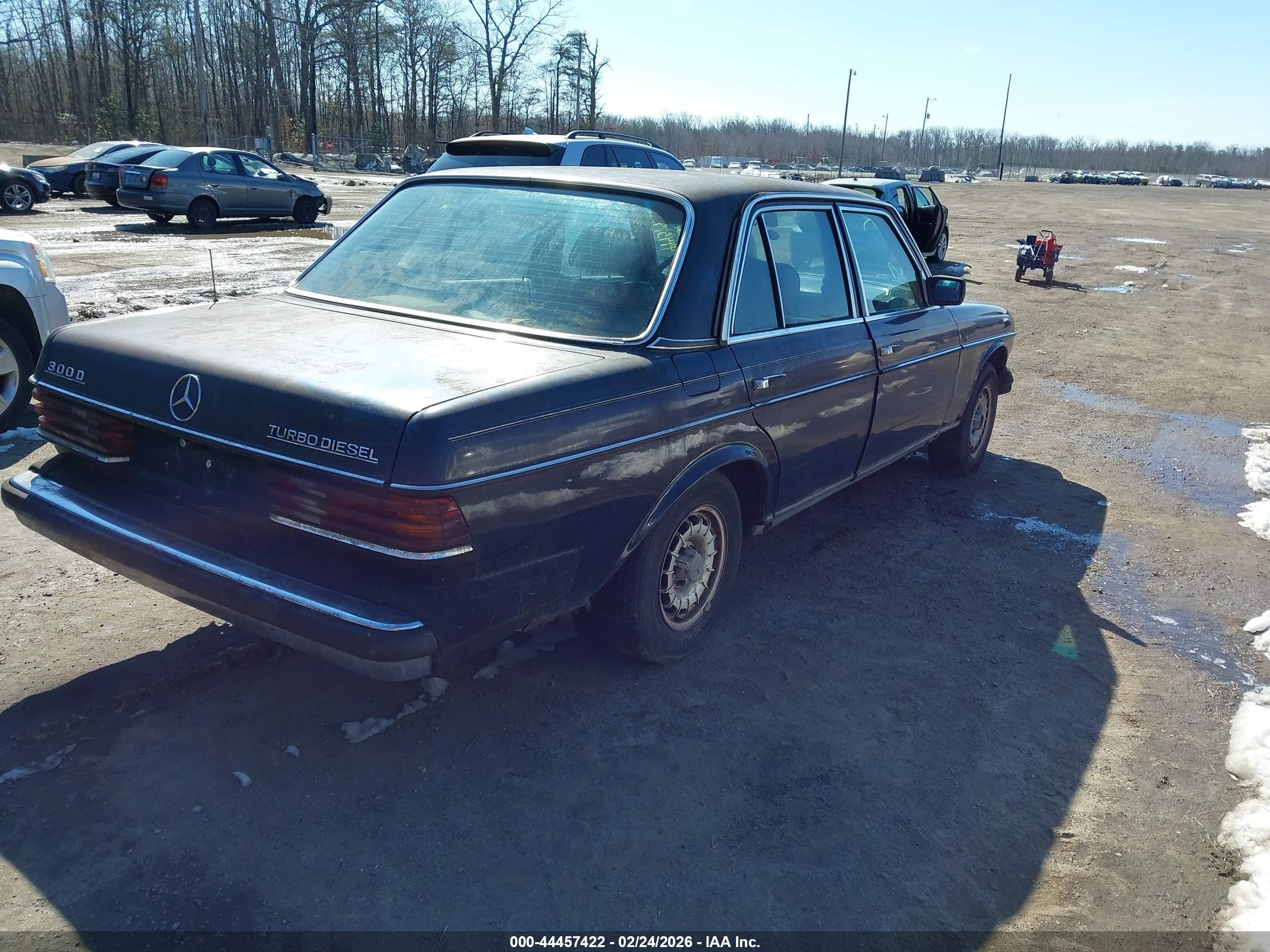 1984 Mercedes-benz 300 Dt Blue vin: WDBAB33A1EA069588