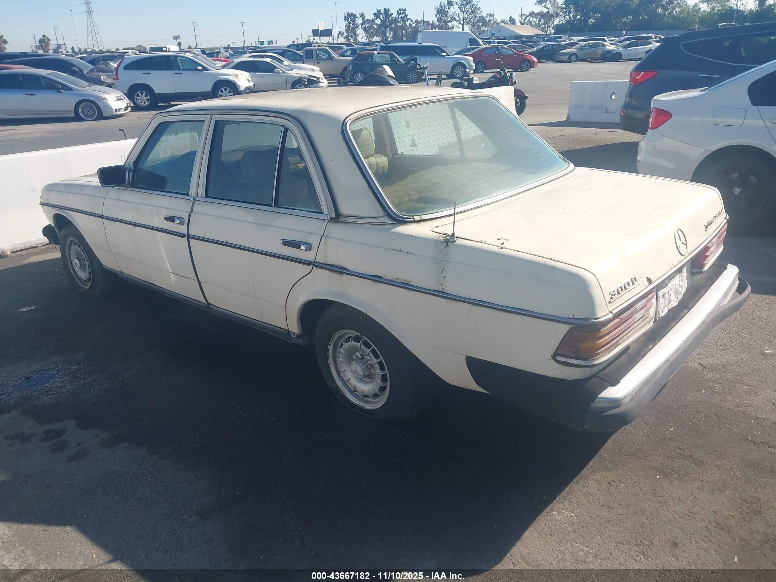 1982 Mercedes-benz 300 Dt White vin: WDBAB33A5CB001513