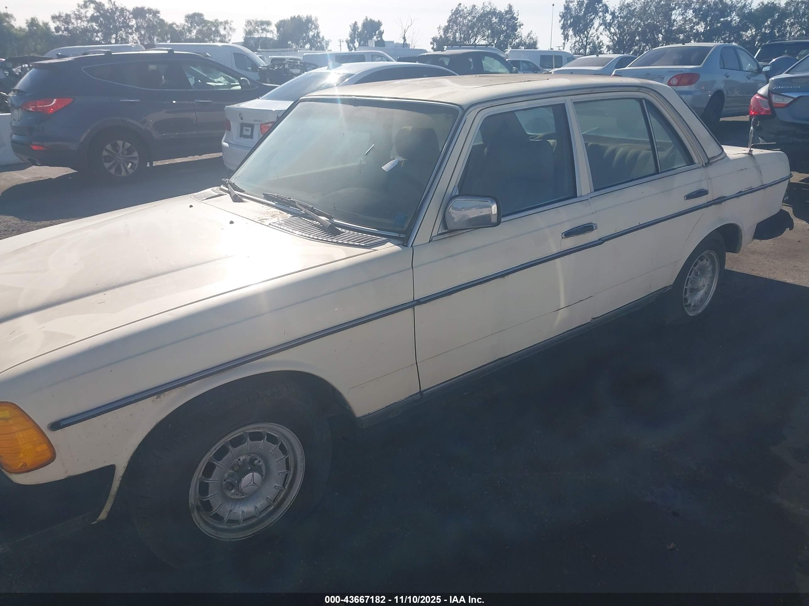 1982 Mercedes-benz 300 Dt White vin: WDBAB33A5CB001513
