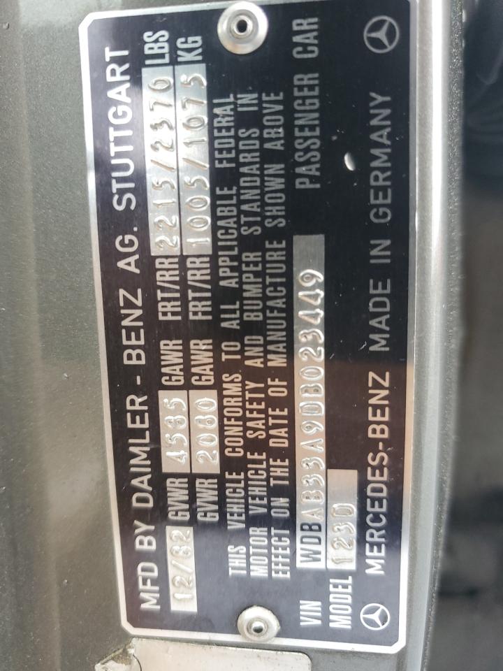1983 Mercedes-benz 300 Gray vin: WDBAB33A9DB023449