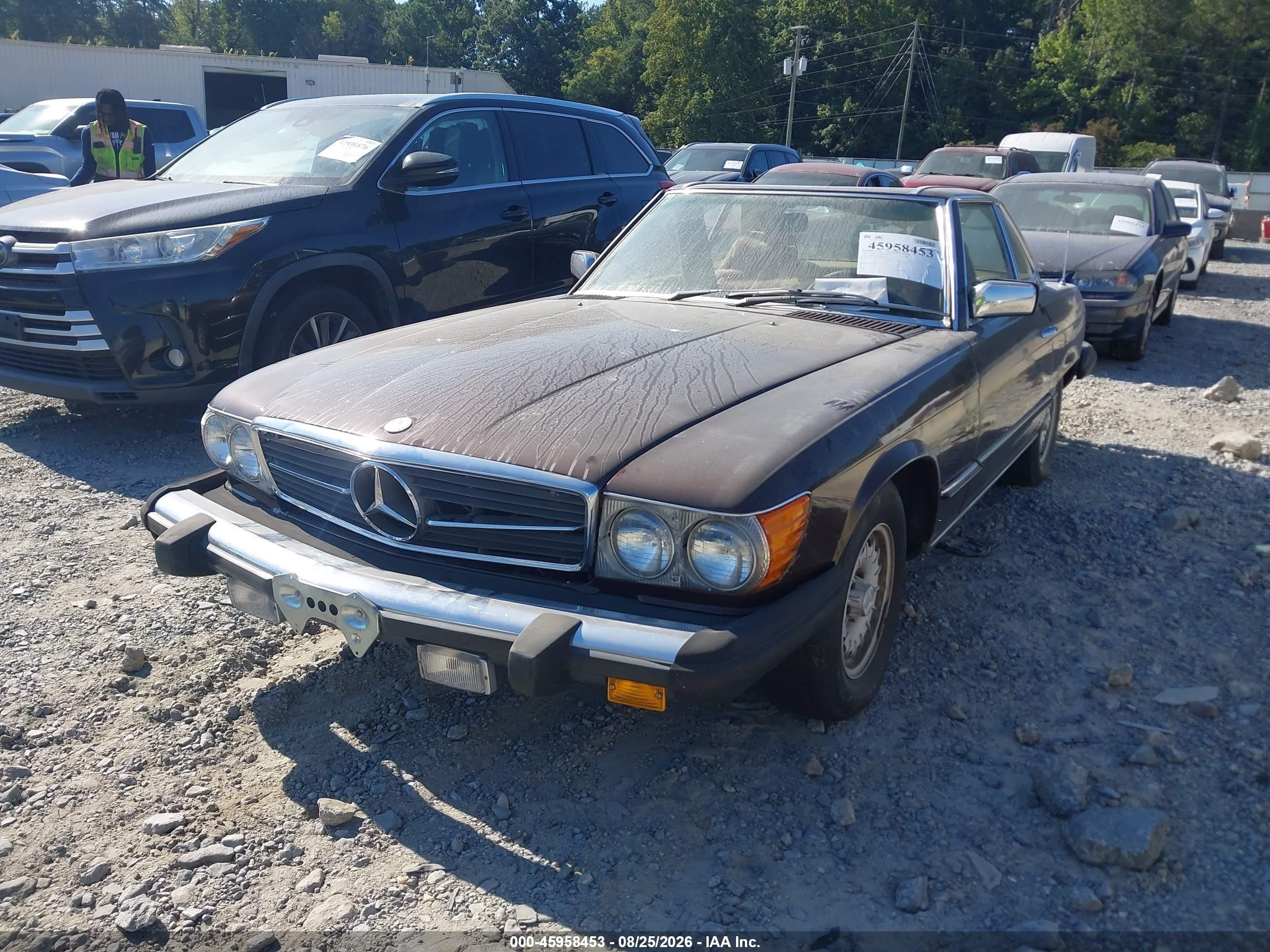 1982 Mercedes-benz 380 Sl Brown vin: WDBBA45A0CB011828