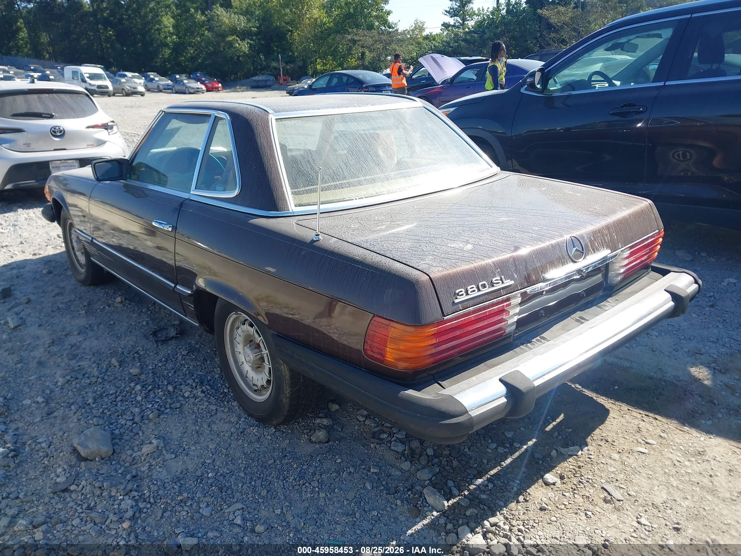 1982 Mercedes-benz 380 Sl Brown vin: WDBBA45A0CB011828