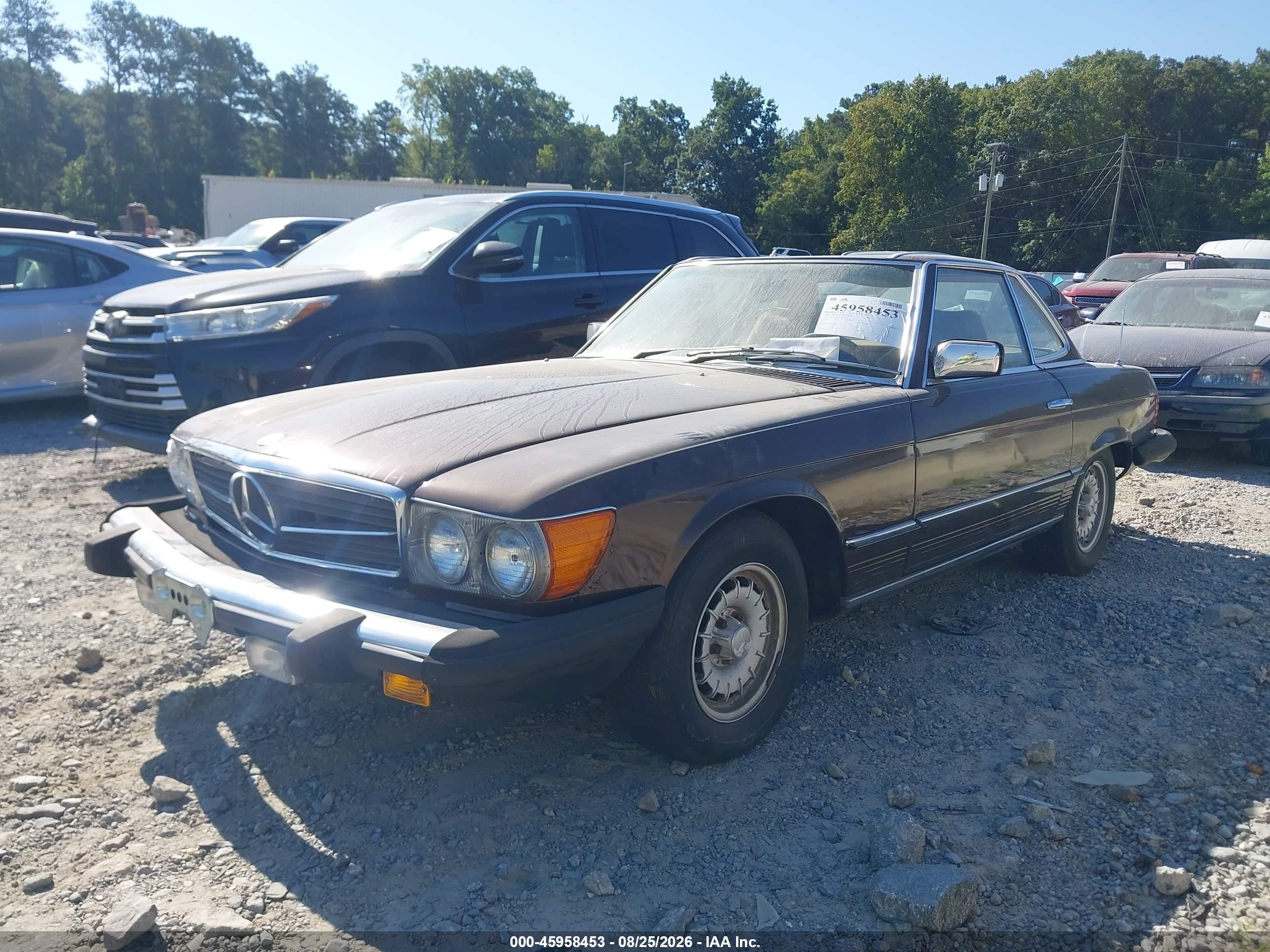 1982 Mercedes-benz 380 Sl Brown vin: WDBBA45A0CB011828