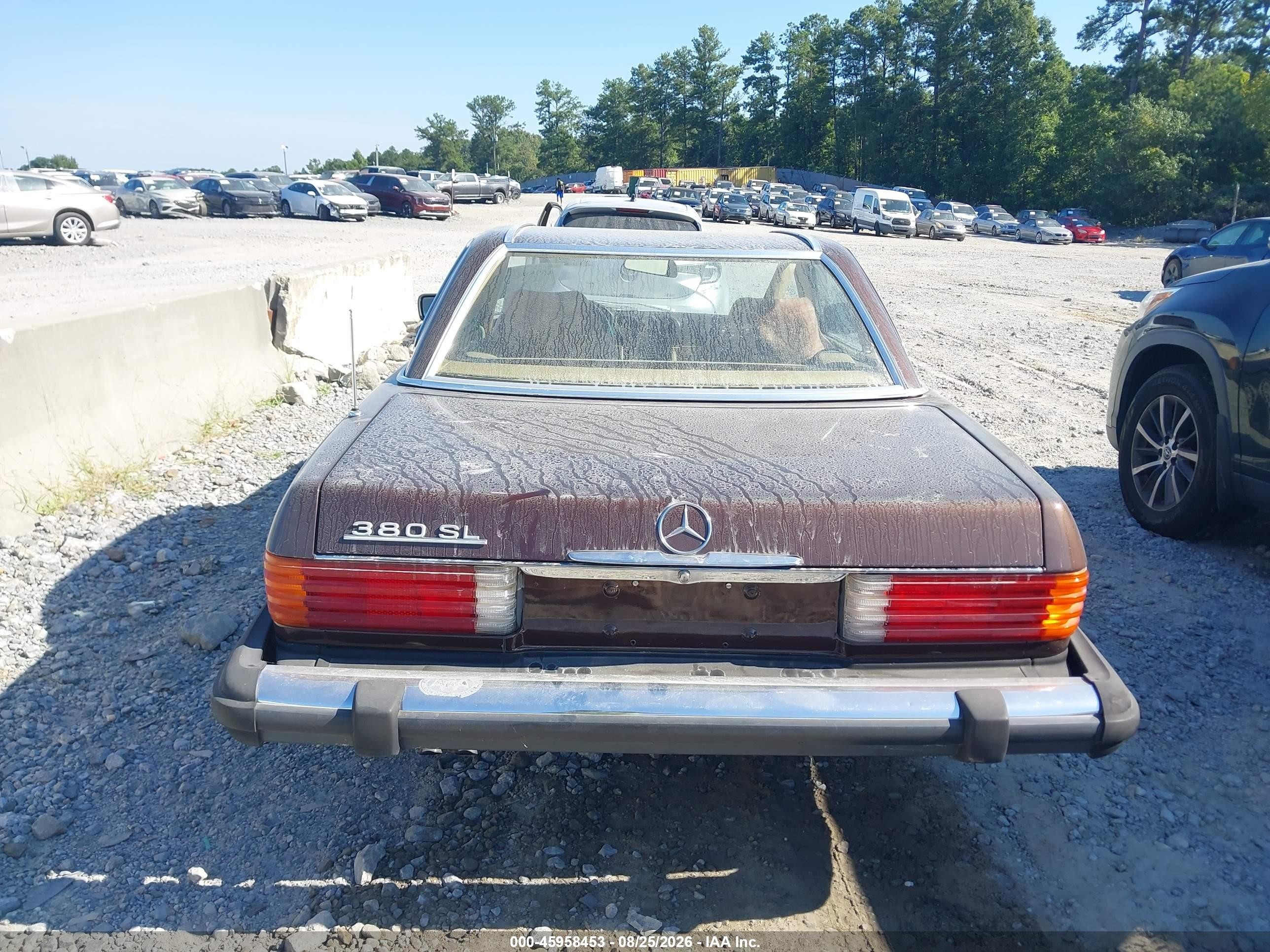 1982 Mercedes-benz 380 Sl Brown vin: WDBBA45A0CB011828