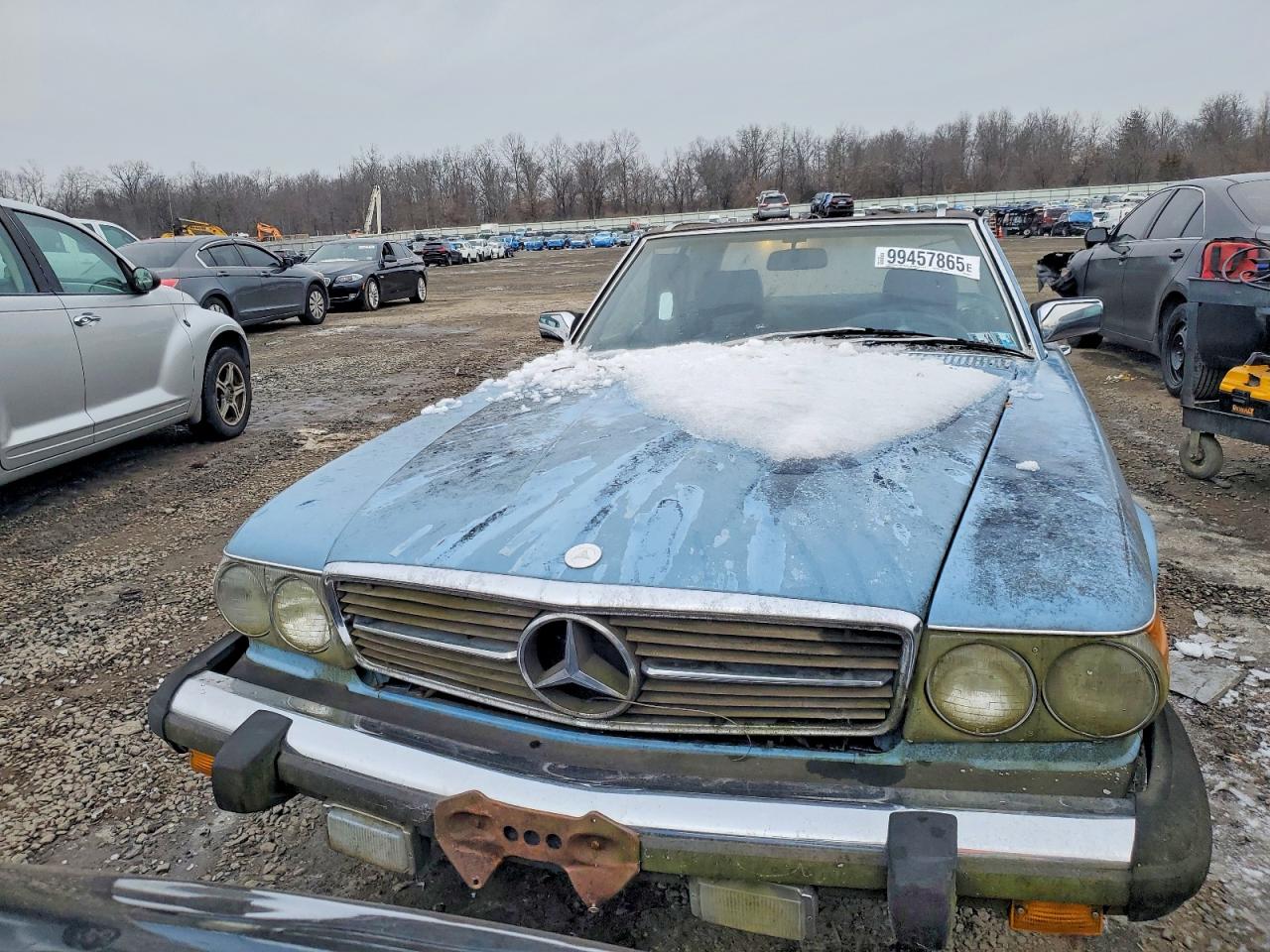 1982 Mercedes-benz 380 Sl Blue vin: WDBBA45A0CB015877