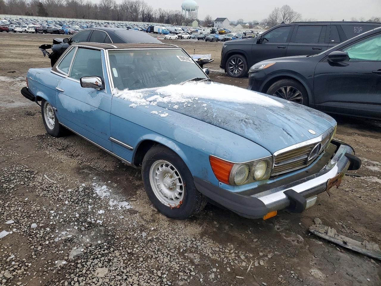 1982 Mercedes-benz 380 Sl Blue vin: WDBBA45A0CB015877