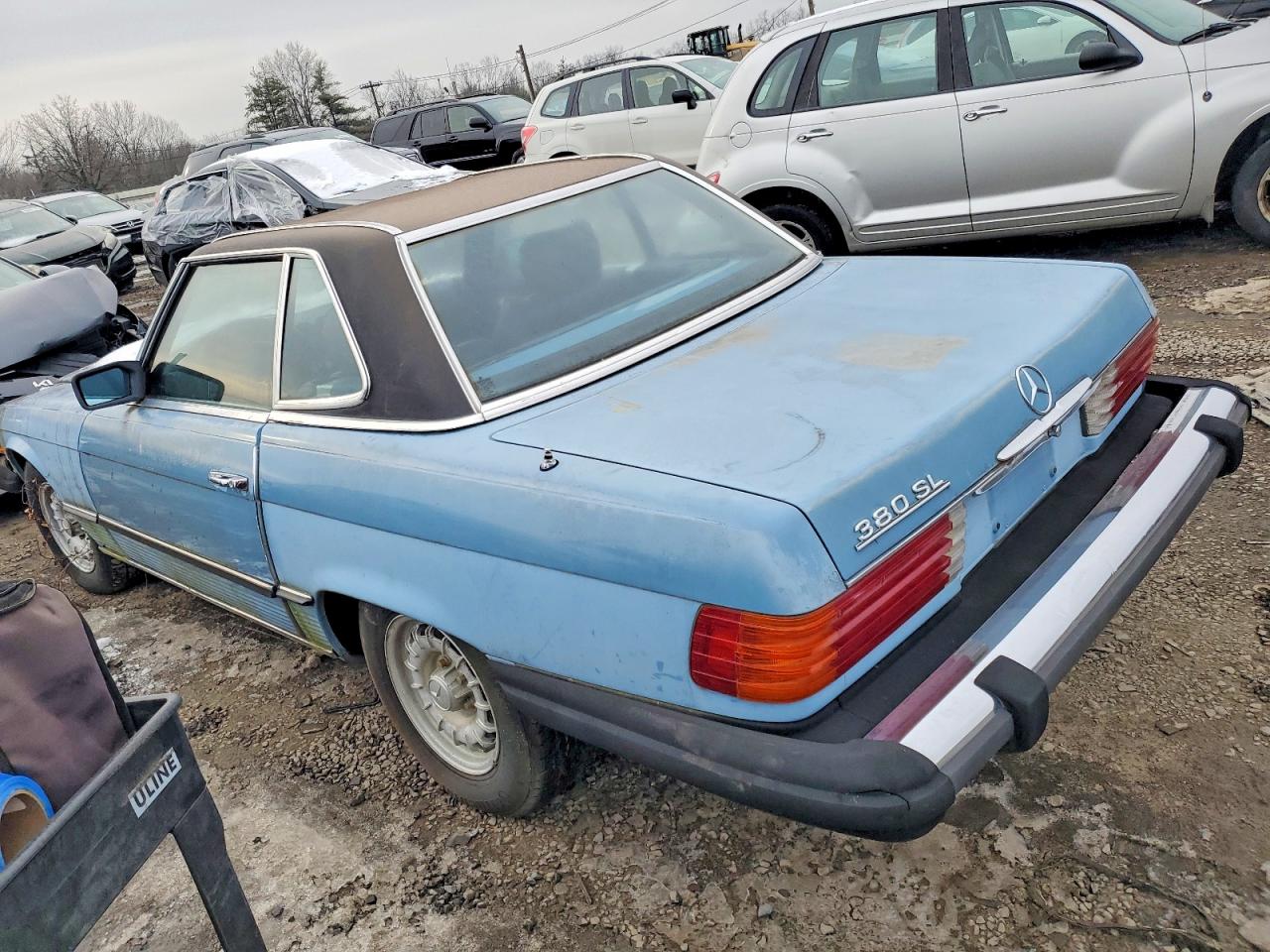 1982 Mercedes-benz 380 Sl Blue vin: WDBBA45A0CB015877