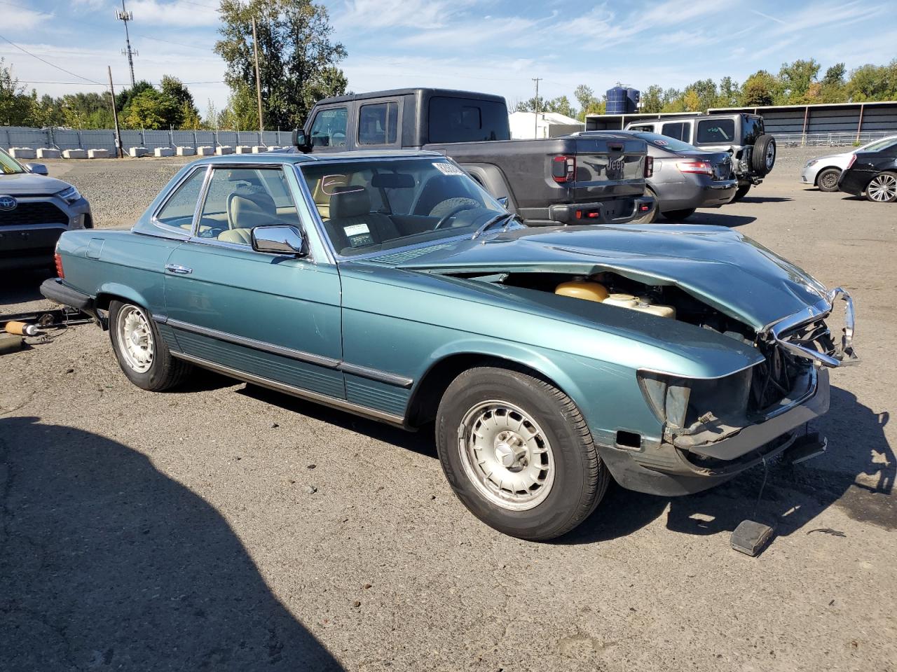 1983 Mercedes-benz 380 Sl Turquoise vin: WDBBA45A0DB027495