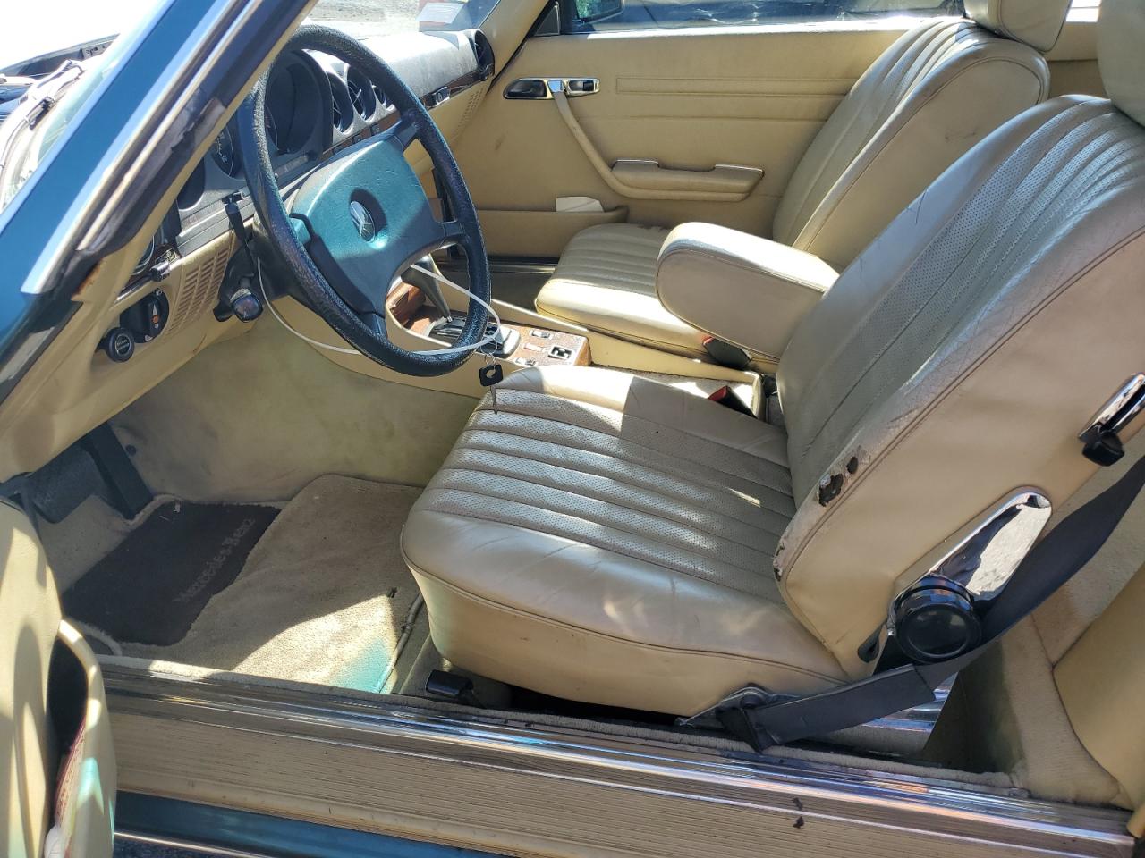 1983 Mercedes-benz 380 Sl Turquoise vin: WDBBA45A0DB027495