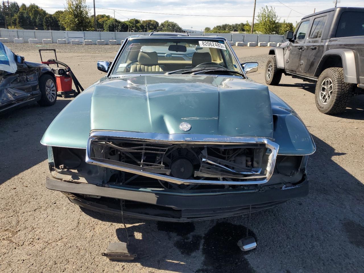1983 Mercedes-benz 380 Sl Turquoise vin: WDBBA45A0DB027495
