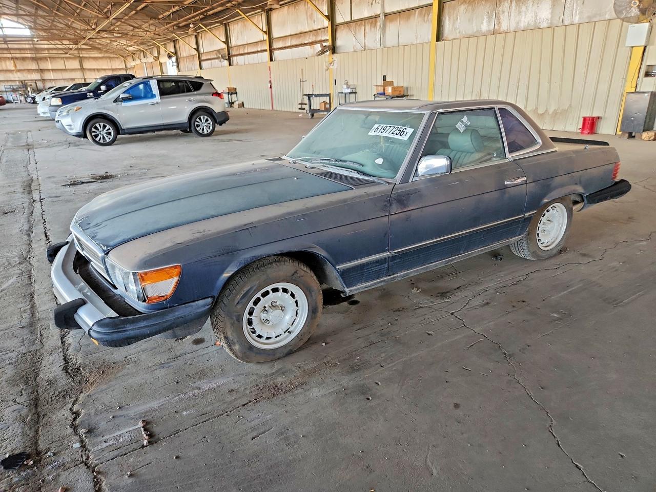 1983 Mercedes-benz 380 Sl Blue vin: WDBBA45A1DB022158