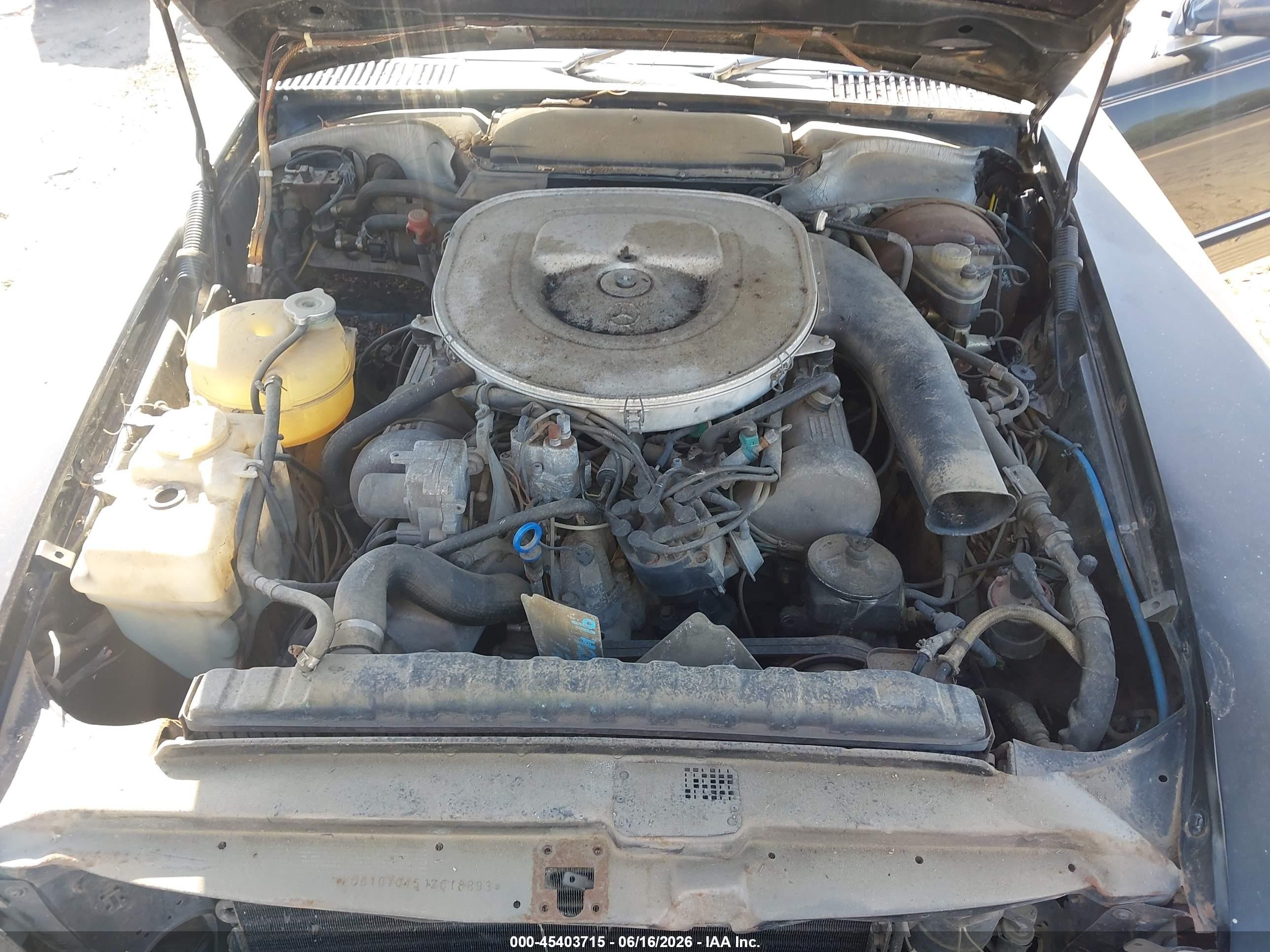 1982 Mercedes-benz 380 Sl Черный vin: WDBBA45A2CB018893