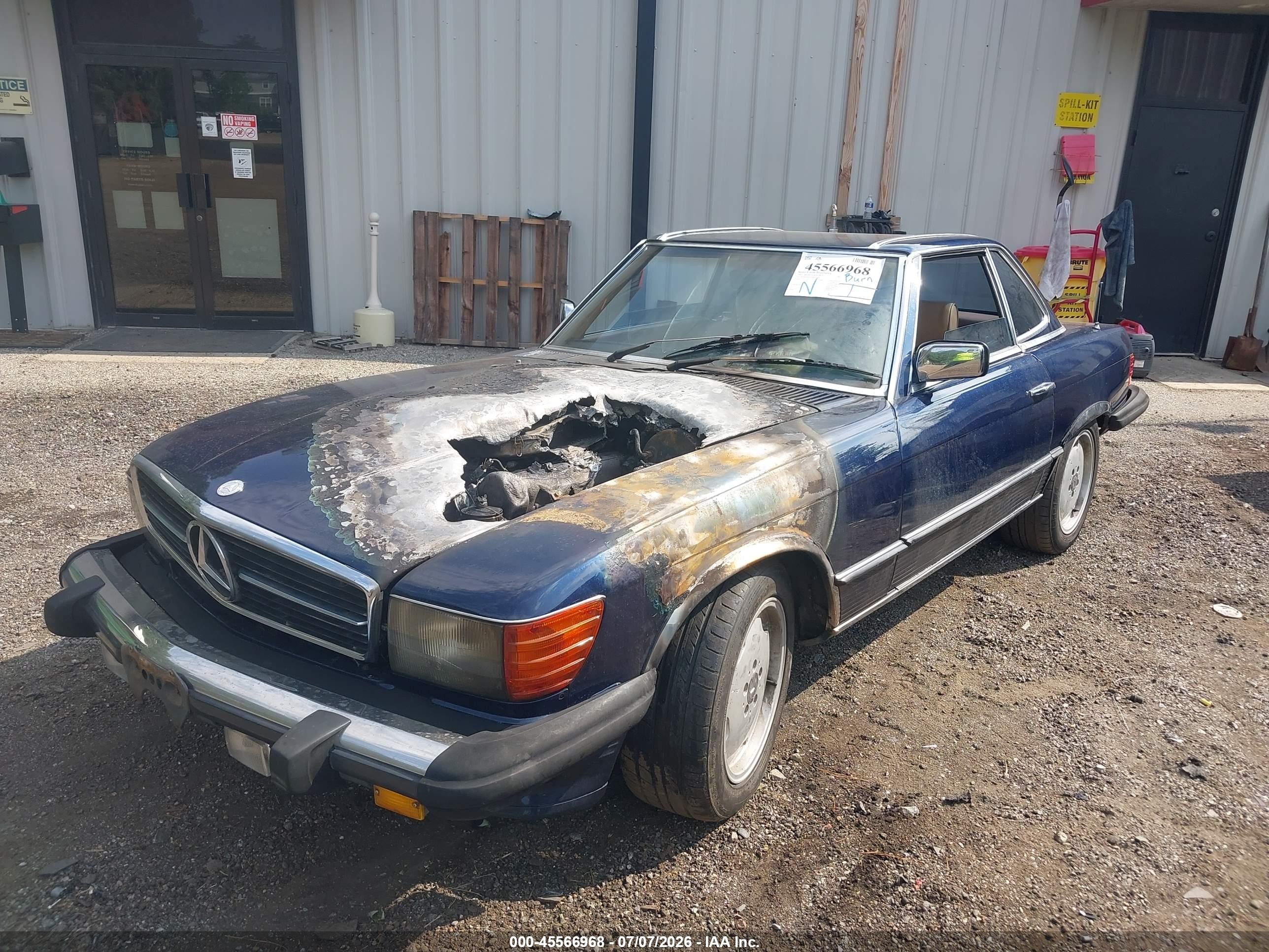 1983 Mercedes-benz 380 Sl Blue vin: WDBBA45A2DB023609