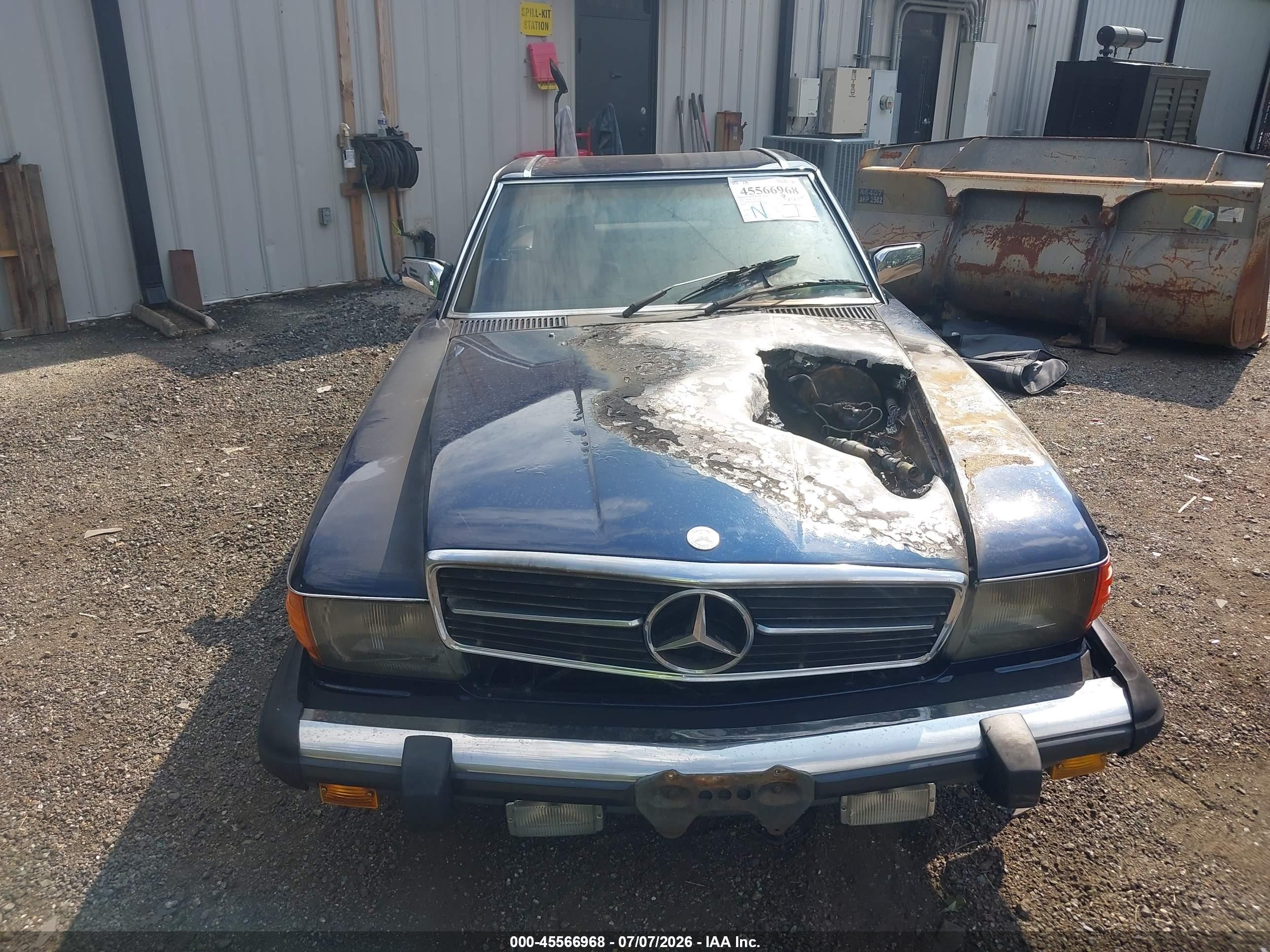 1983 Mercedes-benz 380 Sl Blue vin: WDBBA45A2DB023609