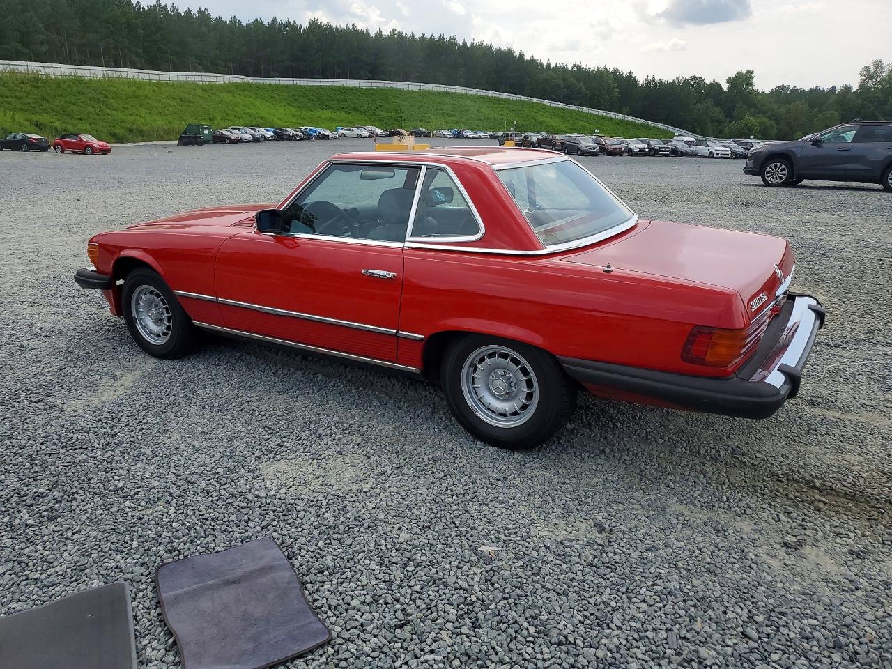 1984 Mercedes-benz 380 Sl Red vin: WDBBA45A2EA005943