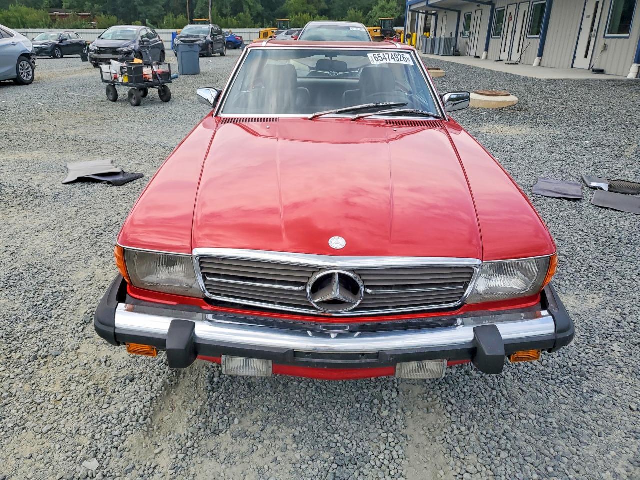1984 Mercedes-benz 380 Sl Red vin: WDBBA45A2EA005943