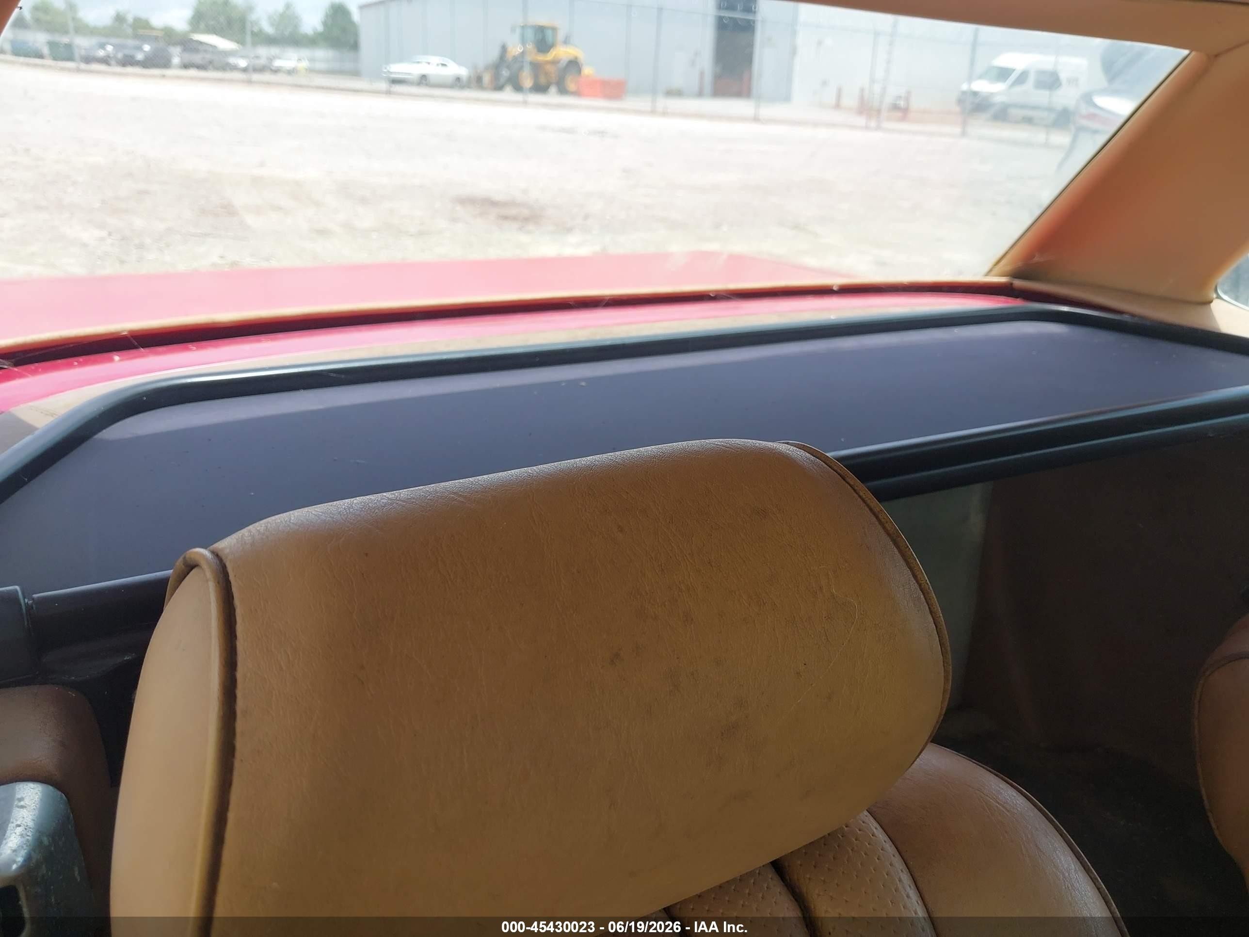 1984 Mercedes-benz 380 Sl Red vin: WDBBA45A2EA006719