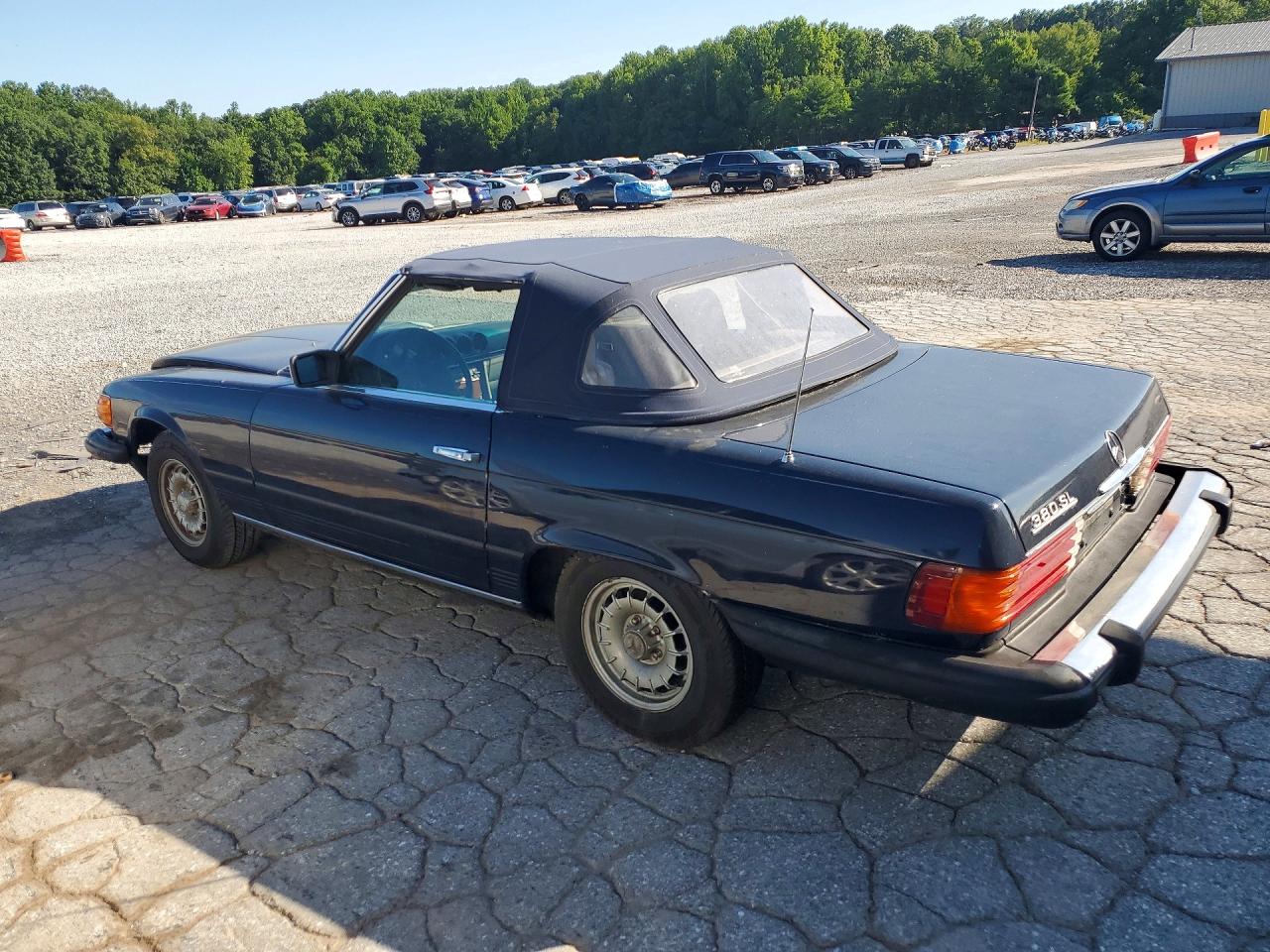 1983 Mercedes-benz 380 Sl Blue vin: WDBBA45A3DB021979
