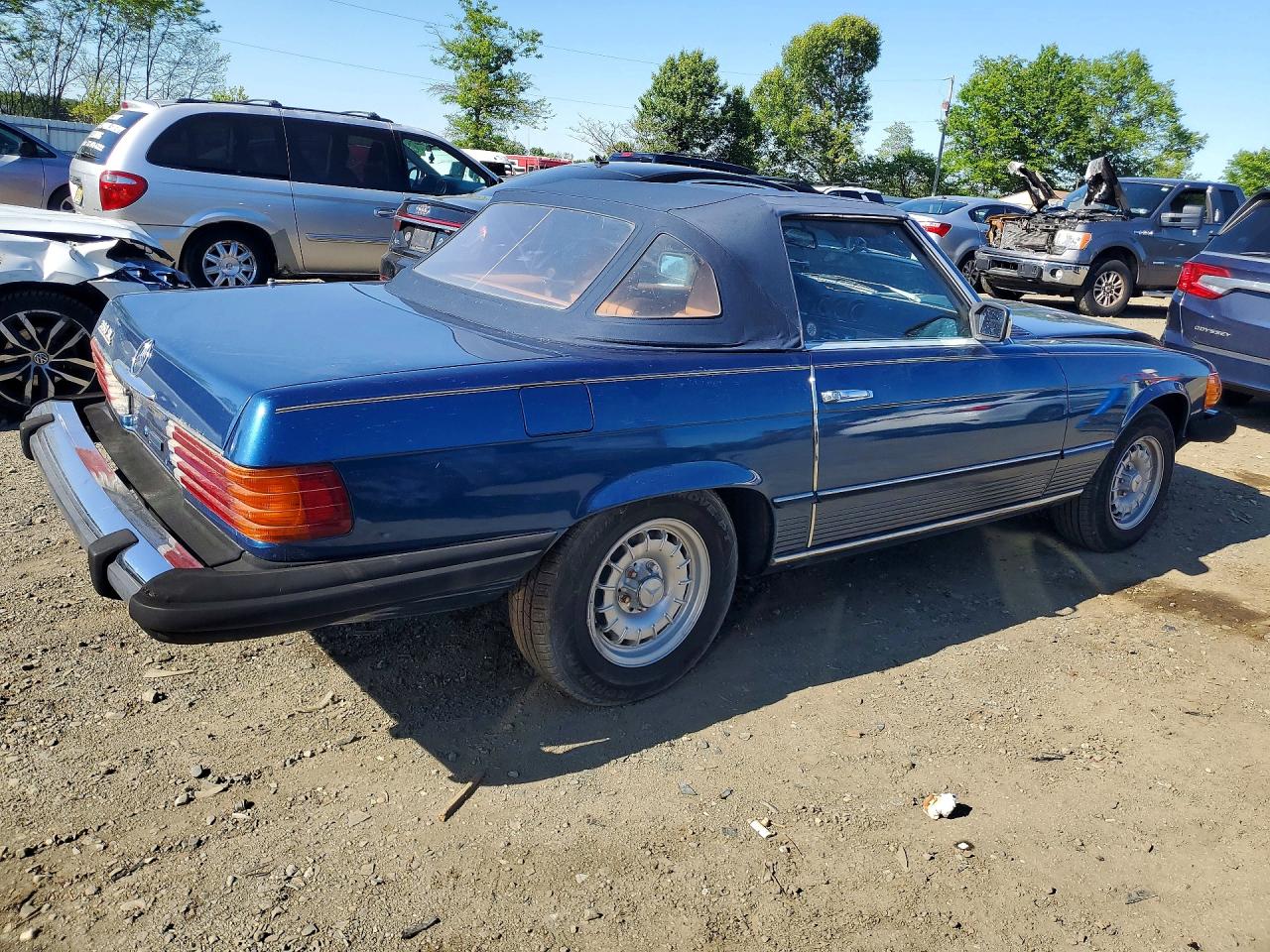 1983 Mercedes-benz 380 Sl Синий vin: WDBBA45A3DB026941