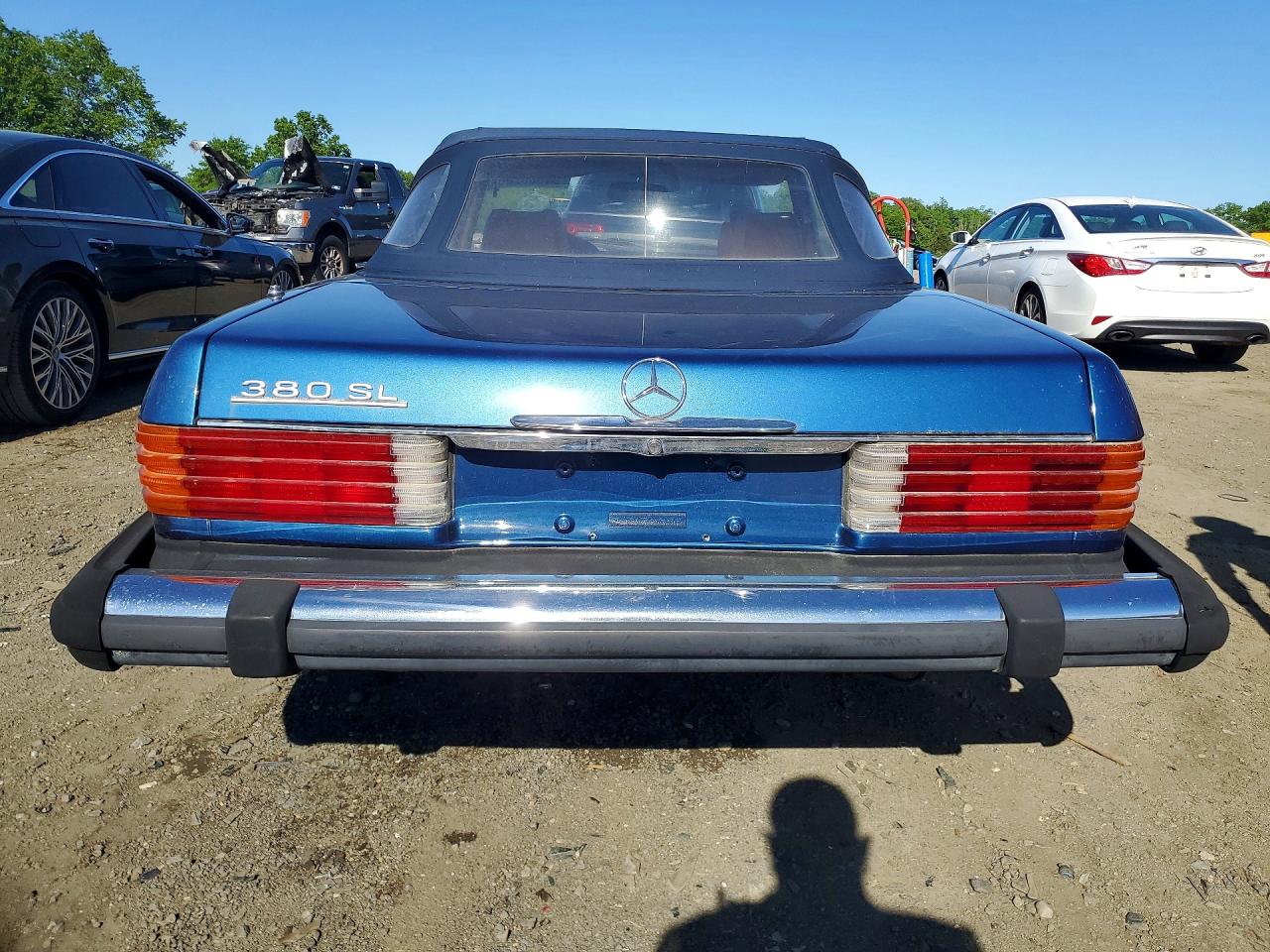 1983 Mercedes-benz 380 Sl Синий vin: WDBBA45A3DB026941