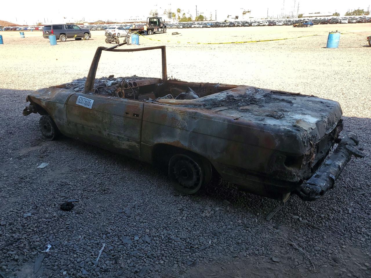 1981 Mercedes-benz 380 Sl Burn vin: WDBBA45A5BB003528