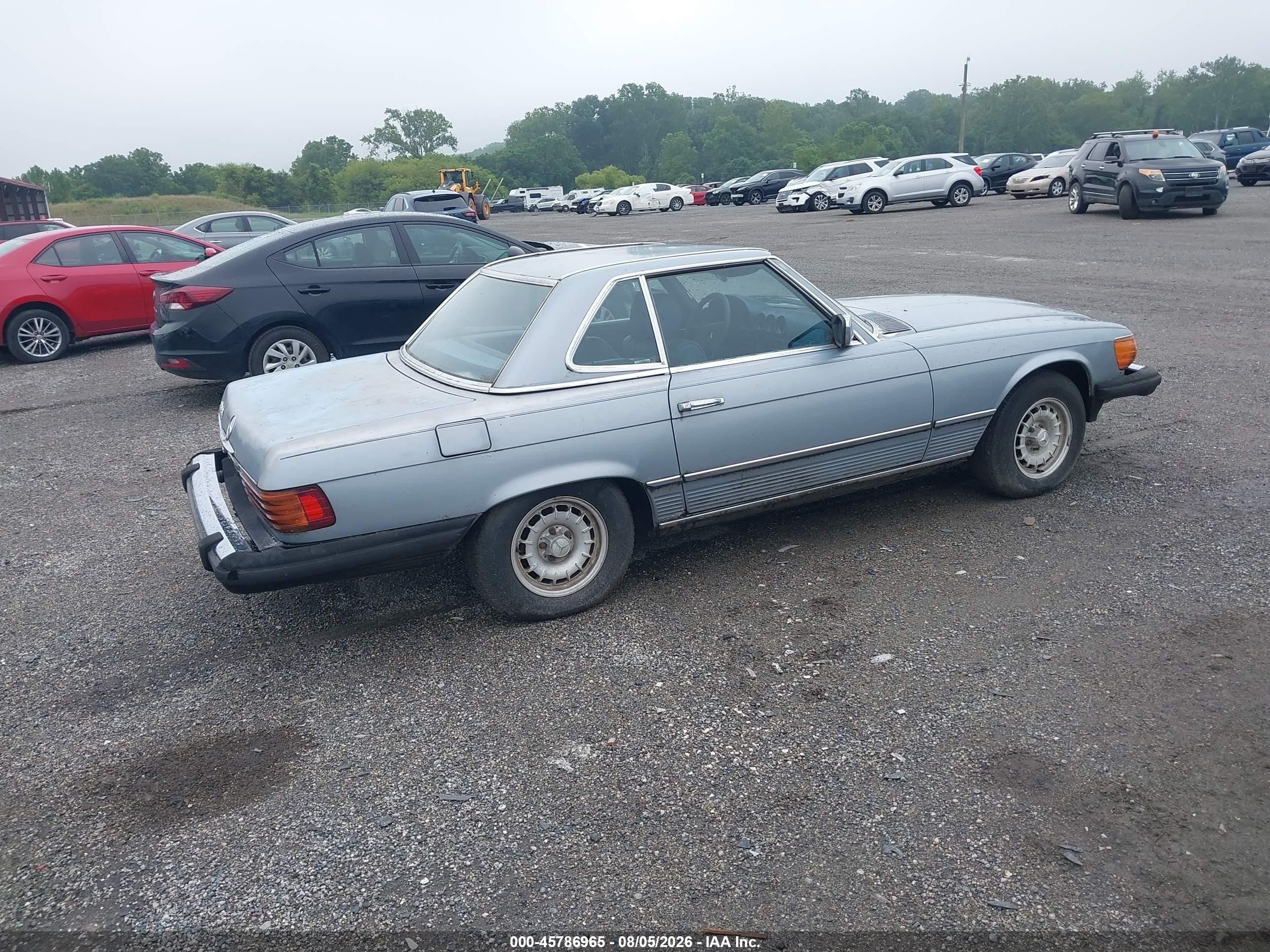 1983 Mercedes-benz 380 Sl Blue vin: WDBBA45A7DB024108