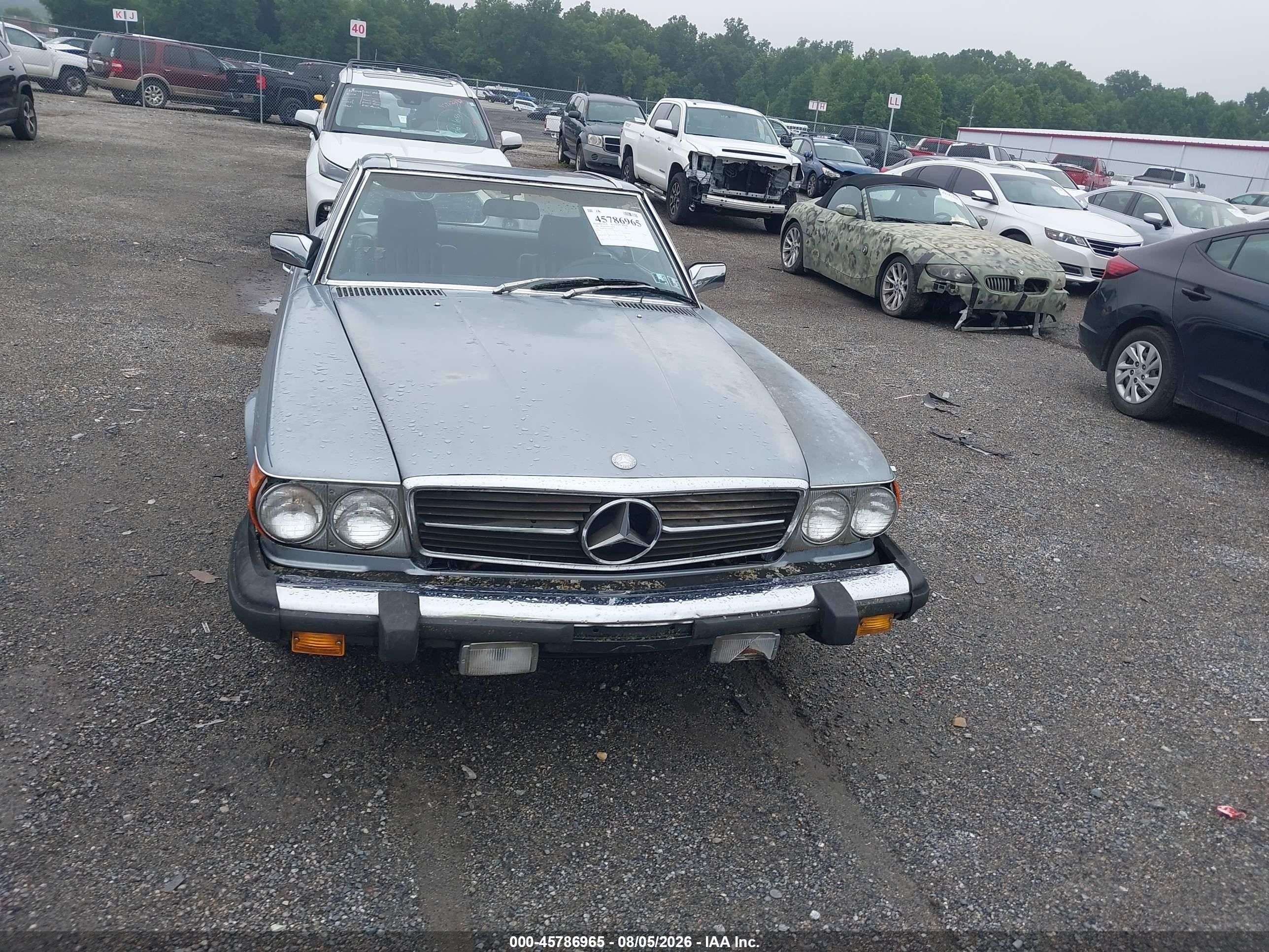1983 Mercedes-benz 380 Sl Blue vin: WDBBA45A7DB024108
