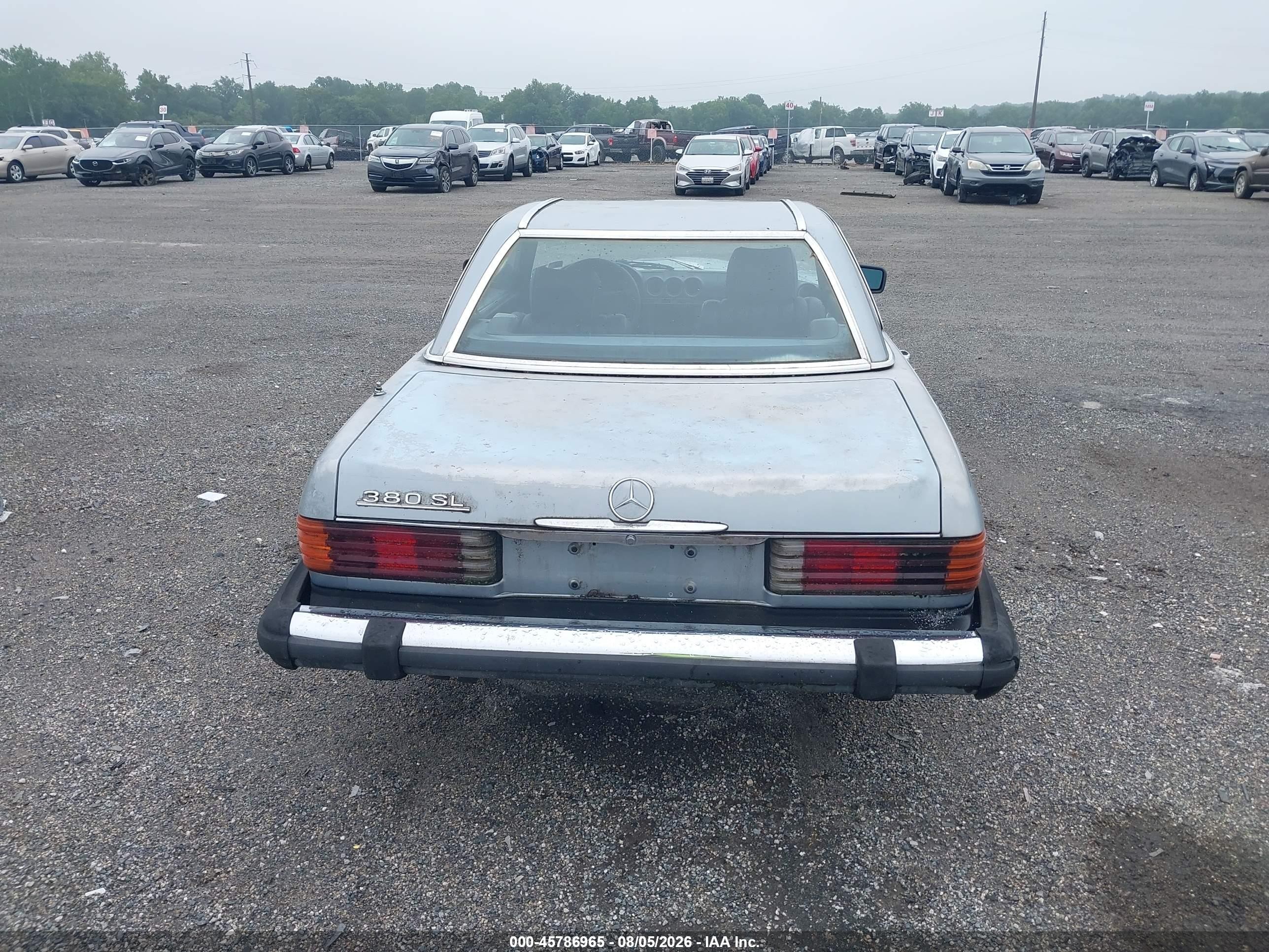 1983 Mercedes-benz 380 Sl Blue vin: WDBBA45A7DB024108
