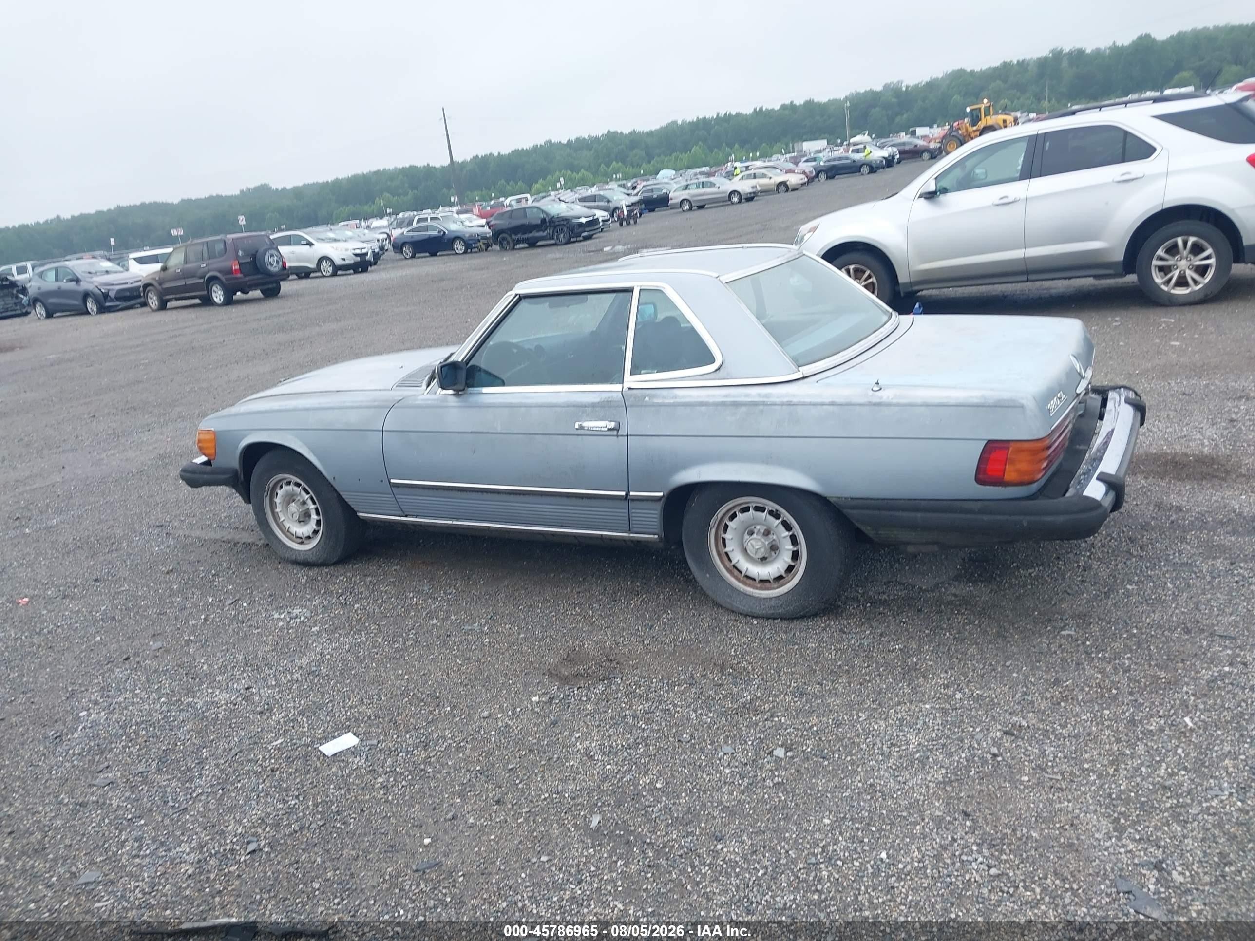 1983 Mercedes-benz 380 Sl Blue vin: WDBBA45A7DB024108