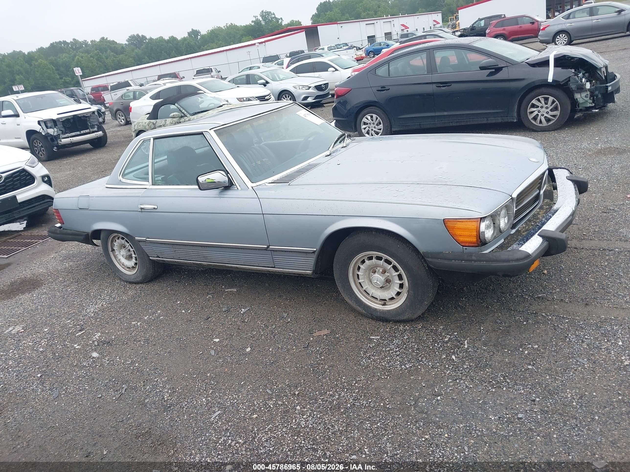 1983 Mercedes-benz 380 Sl Blue vin: WDBBA45A7DB024108