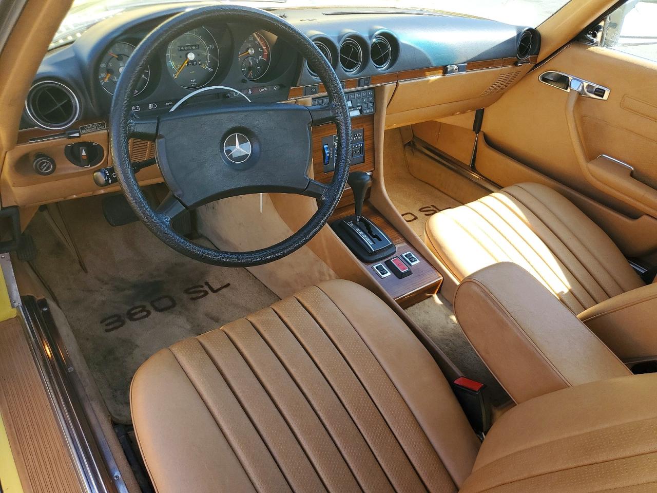 1981 Mercedes-benz 380 Sl Yellow vin: WDBBA45A9BB008828