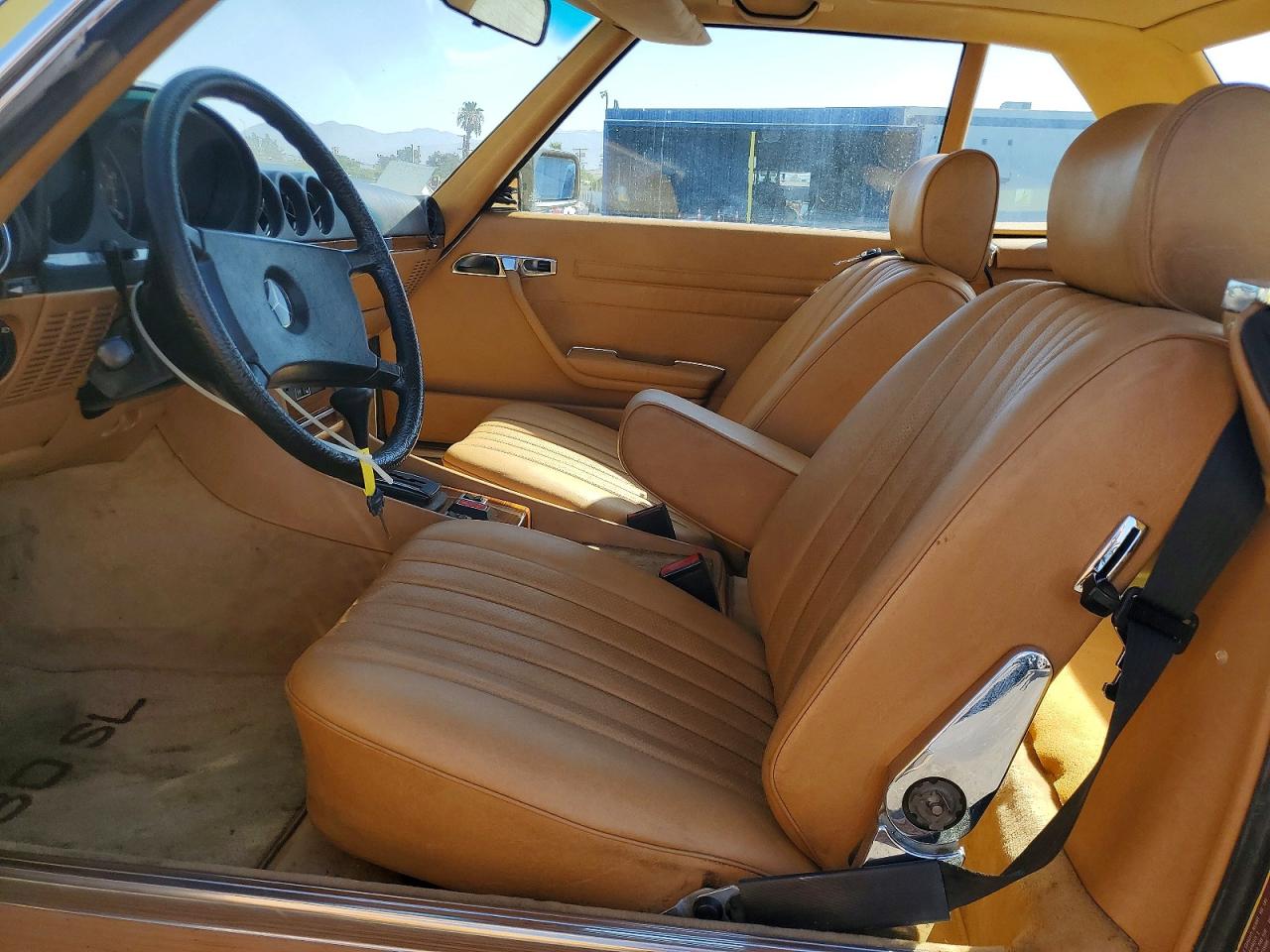 1981 Mercedes-benz 380 Sl Yellow vin: WDBBA45A9BB008828